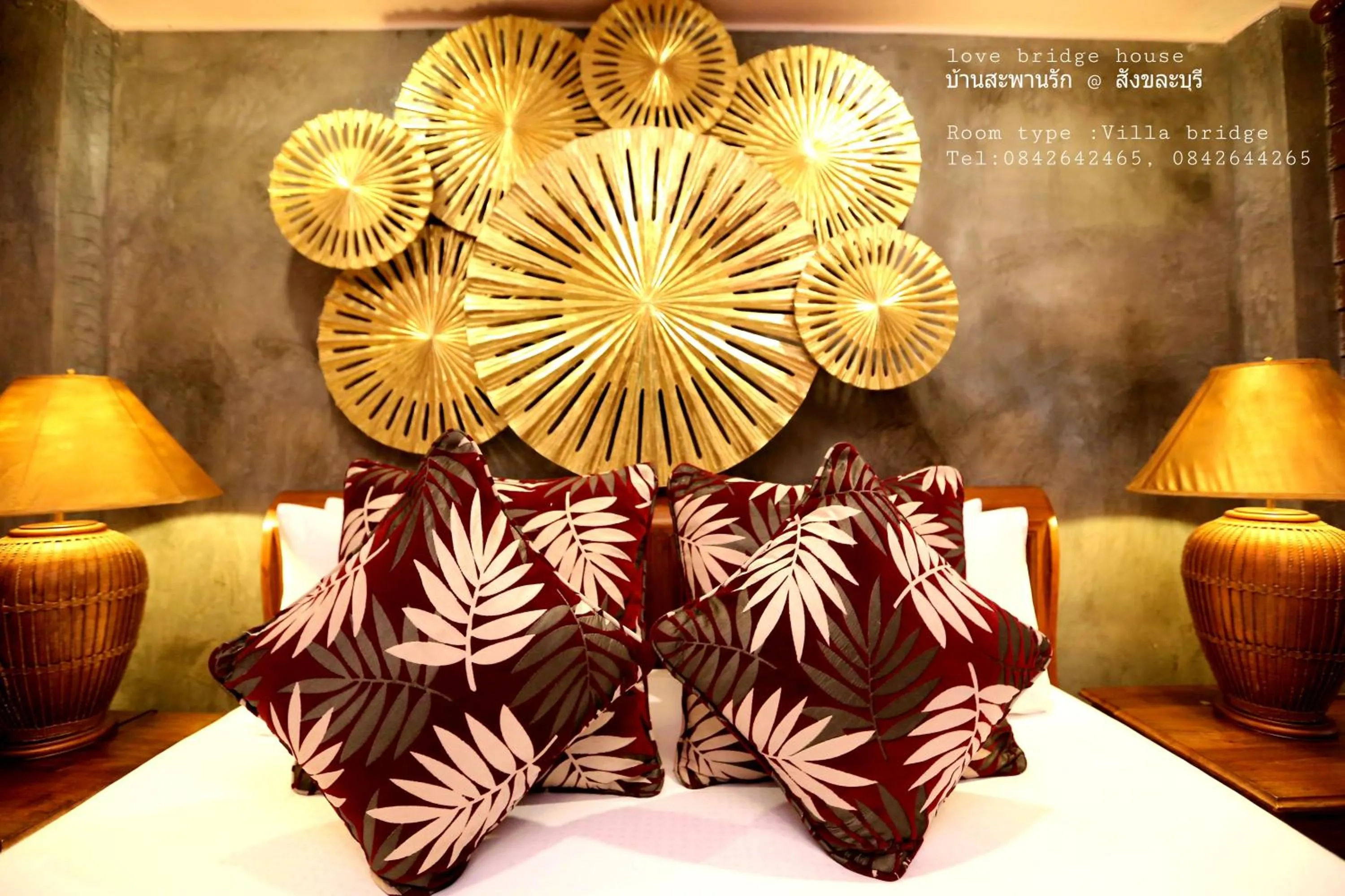 Bed in Love Bridge House บ้านสะพานรัก