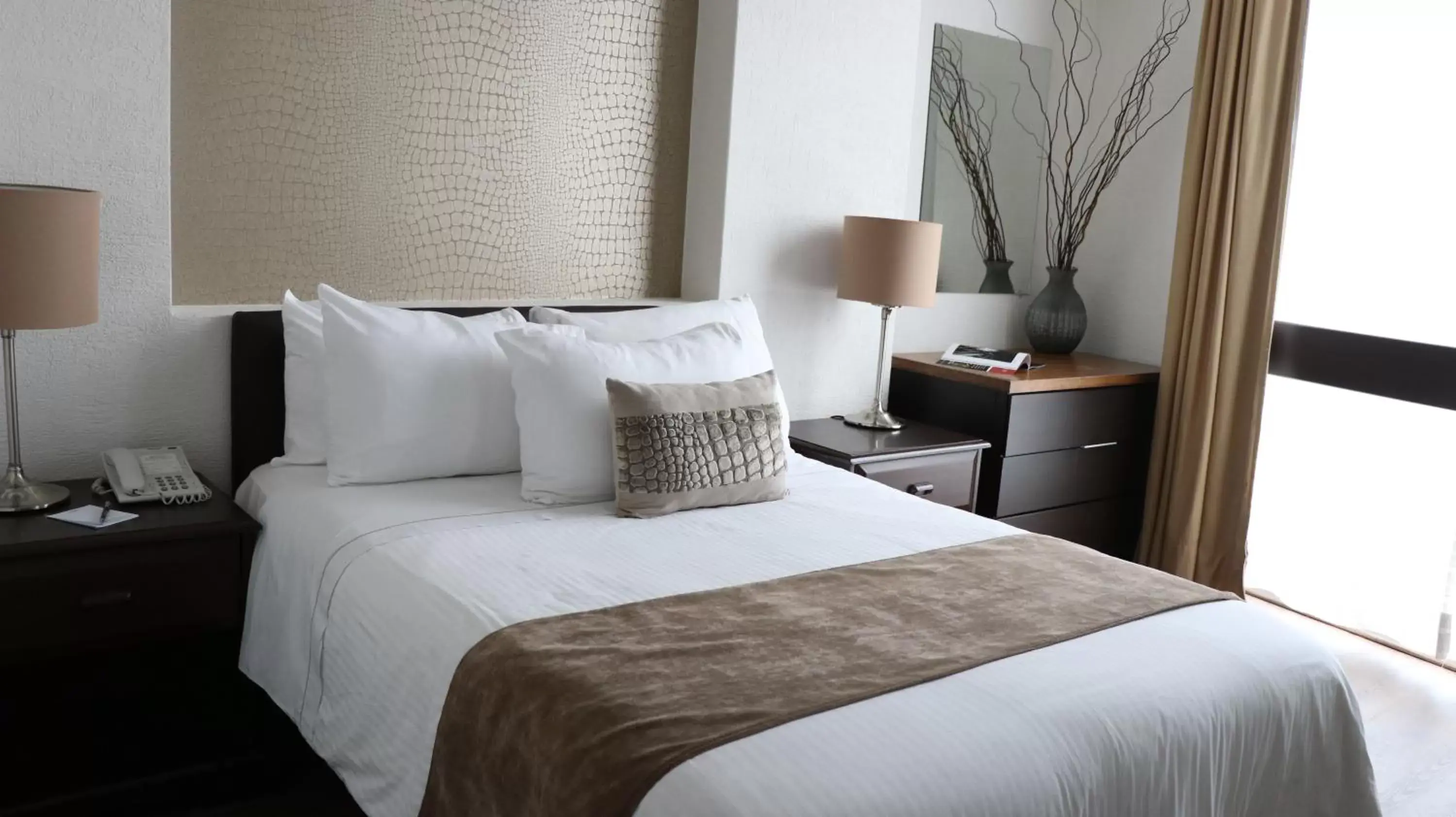 Bedroom, Bed in Mesón Ejecutivo Guadalajara Minerva - Av México Bedroom, Bed in Mesón Ejecutivo Guadalajara Minerva - Av México