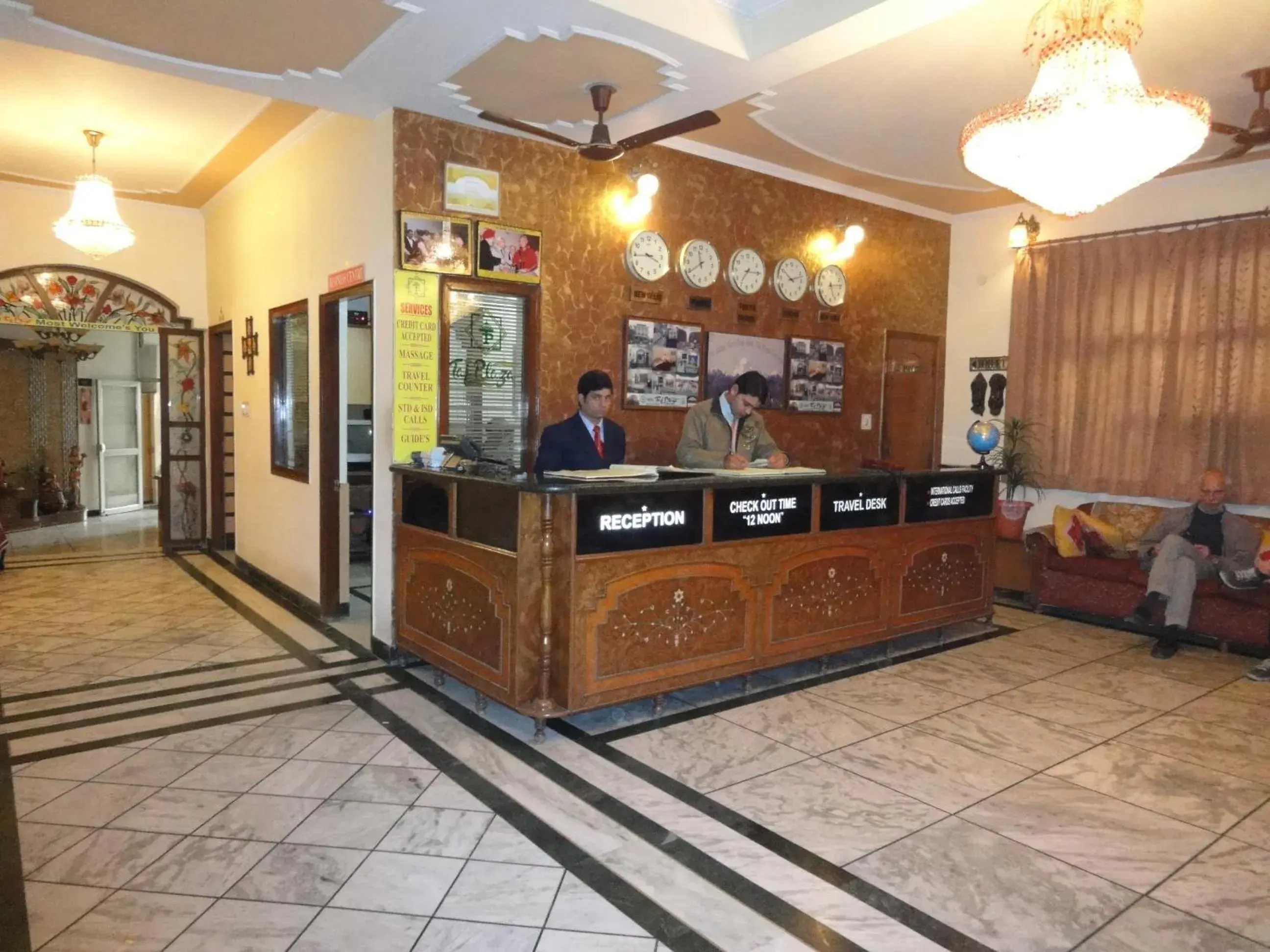 Lobby or reception, Lobby/Reception in Hotel Taj Plaza, VIP Road, Agra