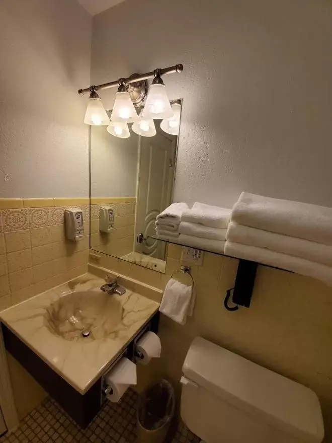 Toilet, Bathroom in Bozeman Lewis & Clark Motel