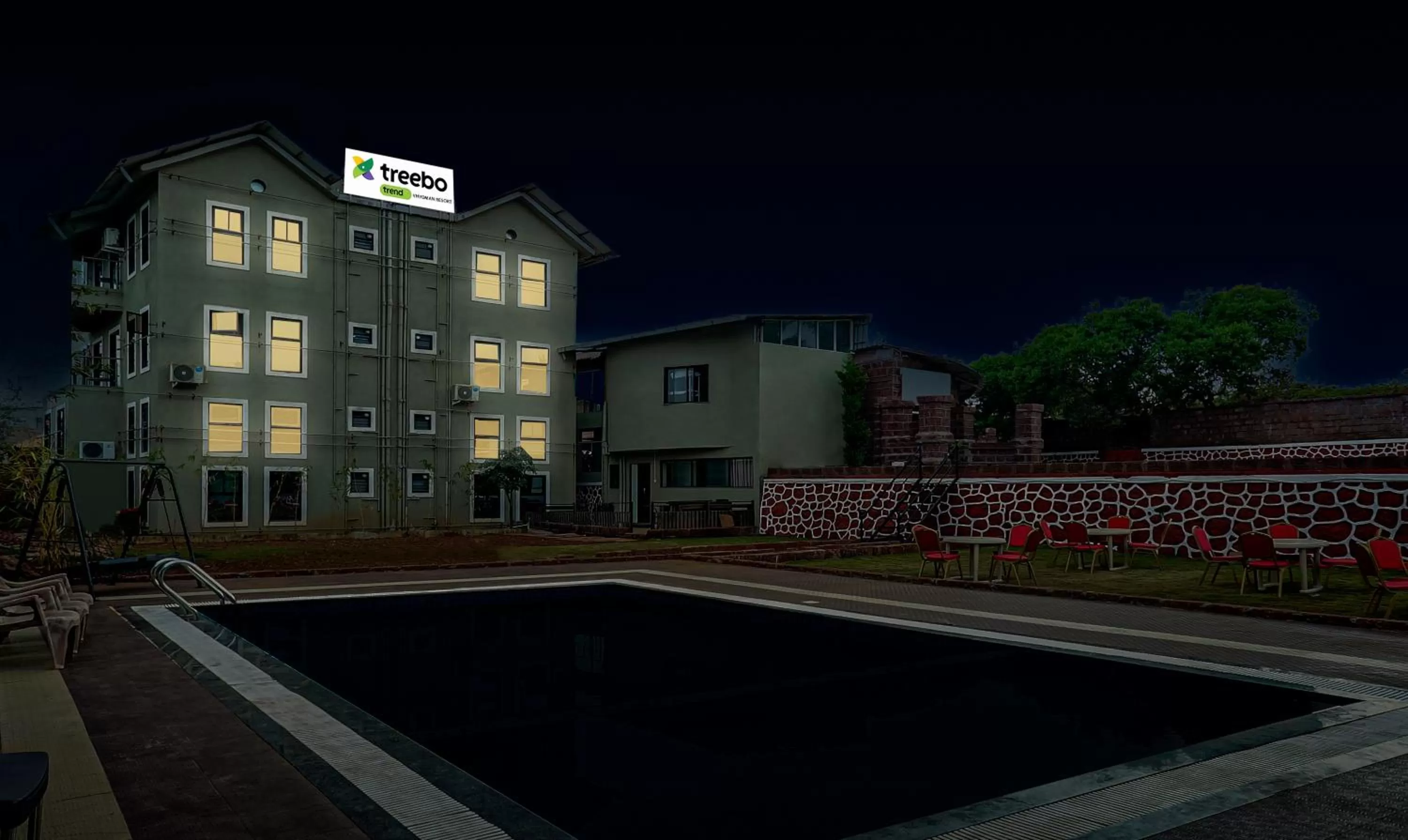 Property building in Treebo Vhyomaan Resort