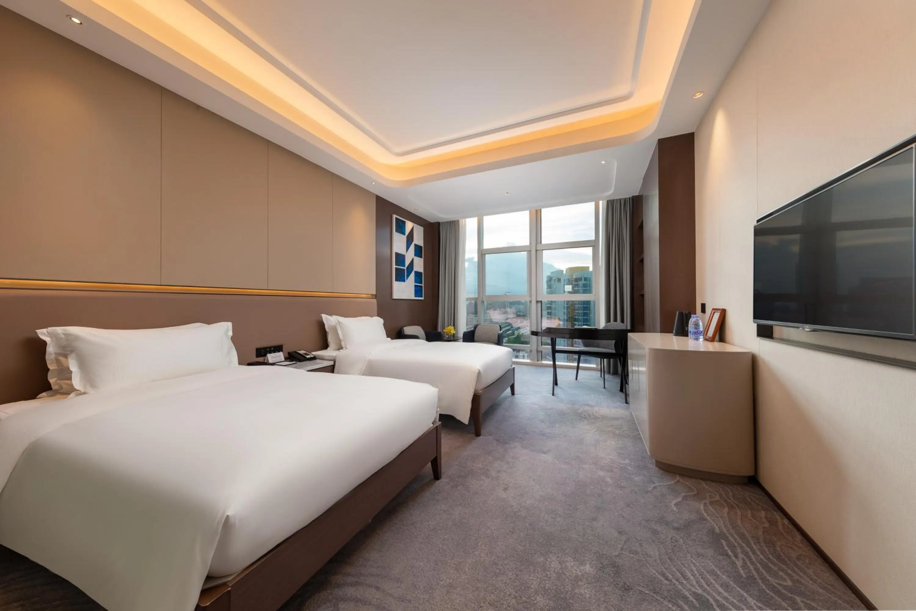 Bed in Honder International Hotel - Free shuttle bus between hotel and exhibition center during Canton Fair period