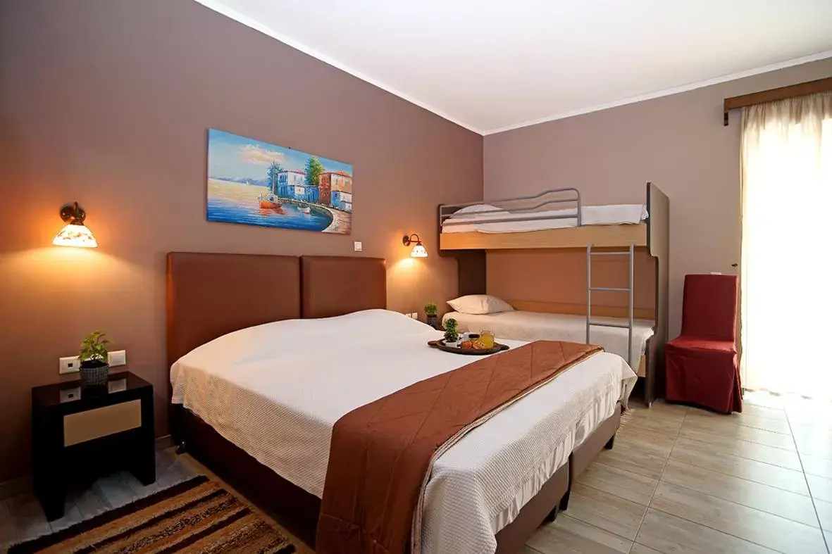 Bed in Kyparissia Beach Hotel