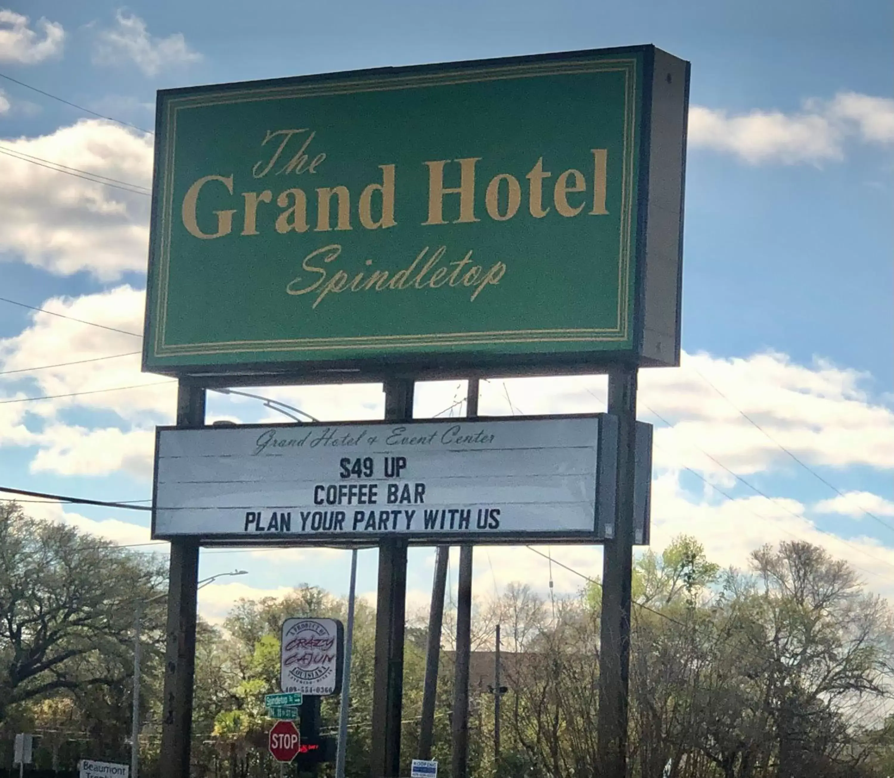 Property logo or sign in The Grand Hotel Spindletop