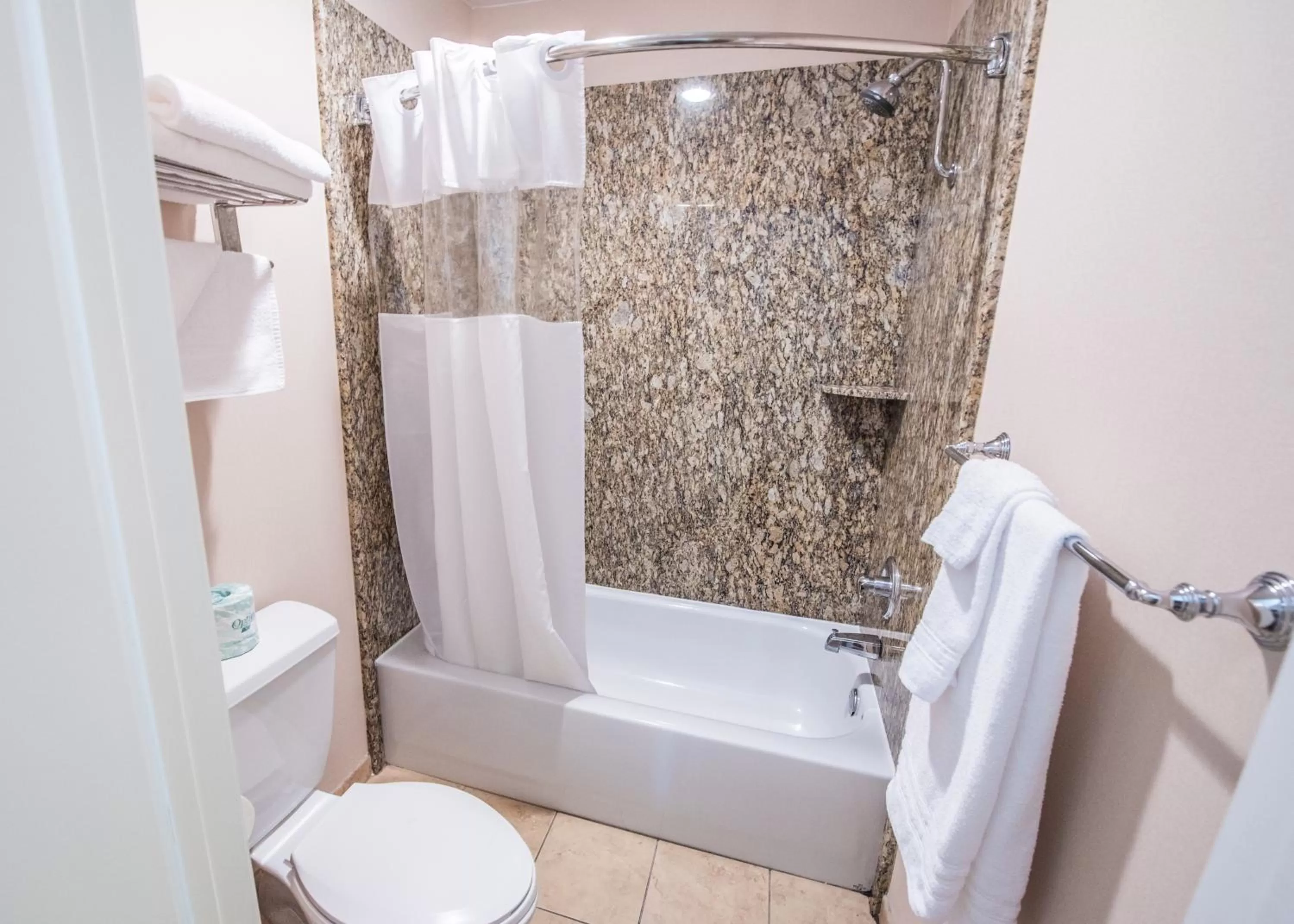 Bathroom in Travelodge by Wyndham Culver City