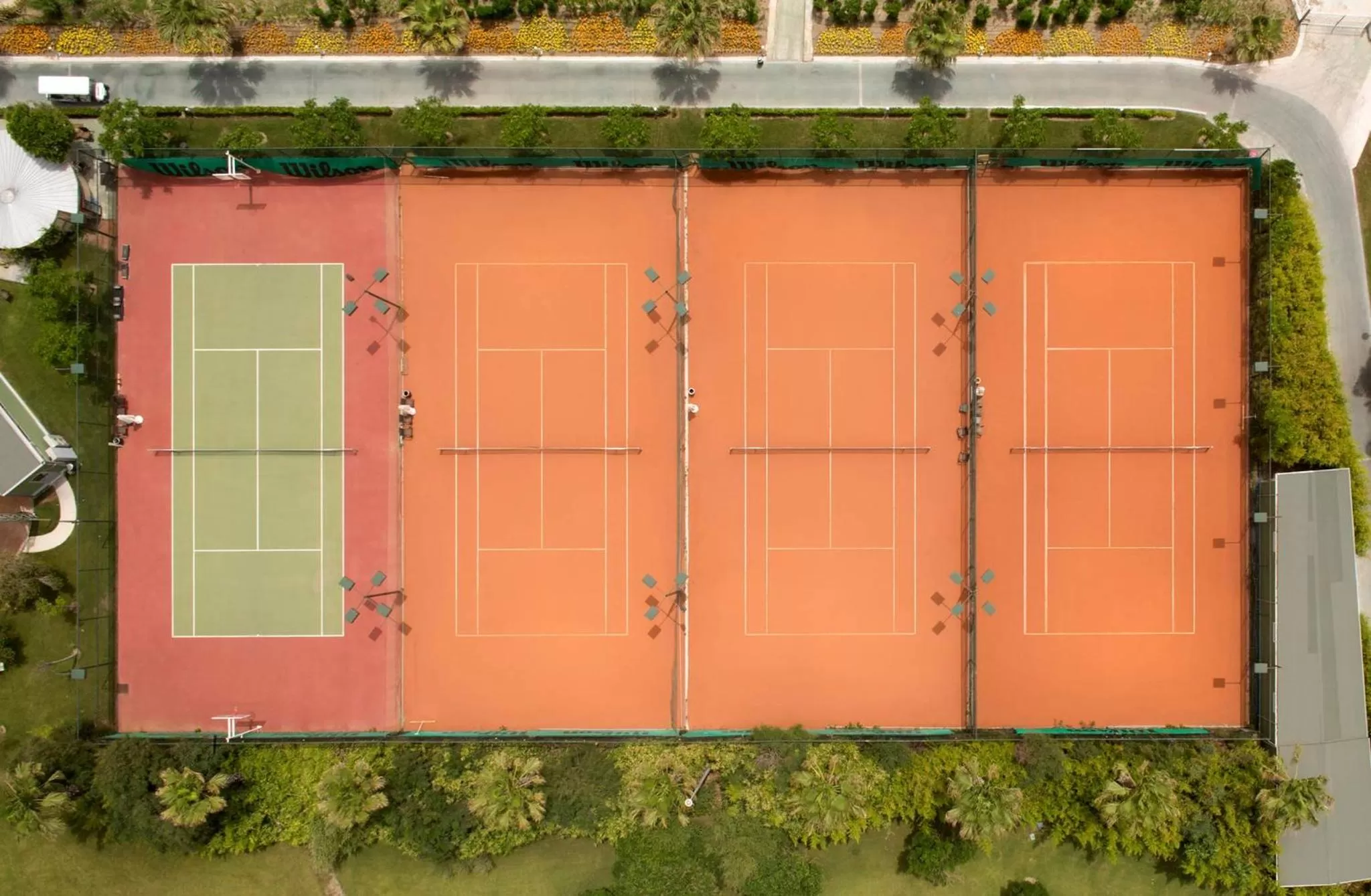 Tennis court in Calista Luxury Resort