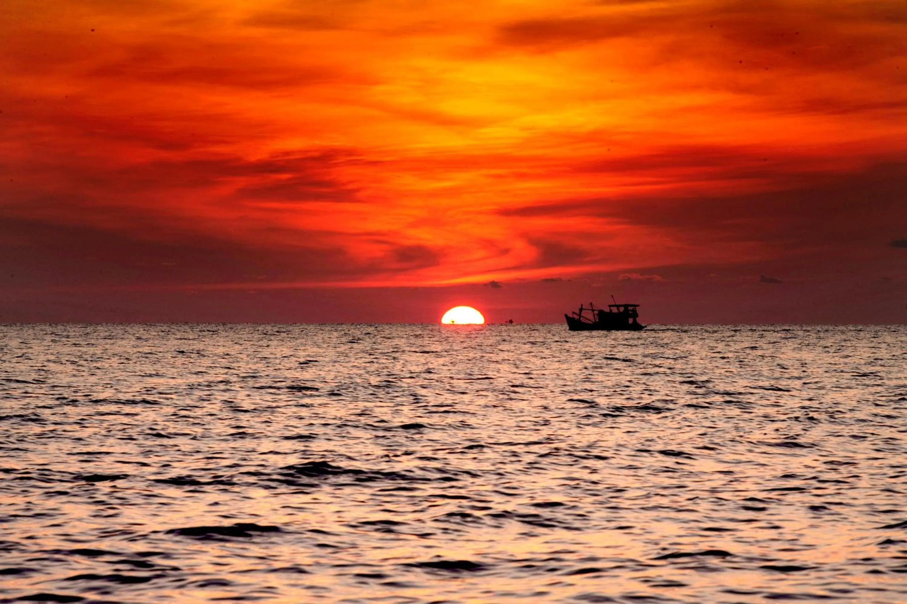 Sunset in Coco Palm Beach Resort