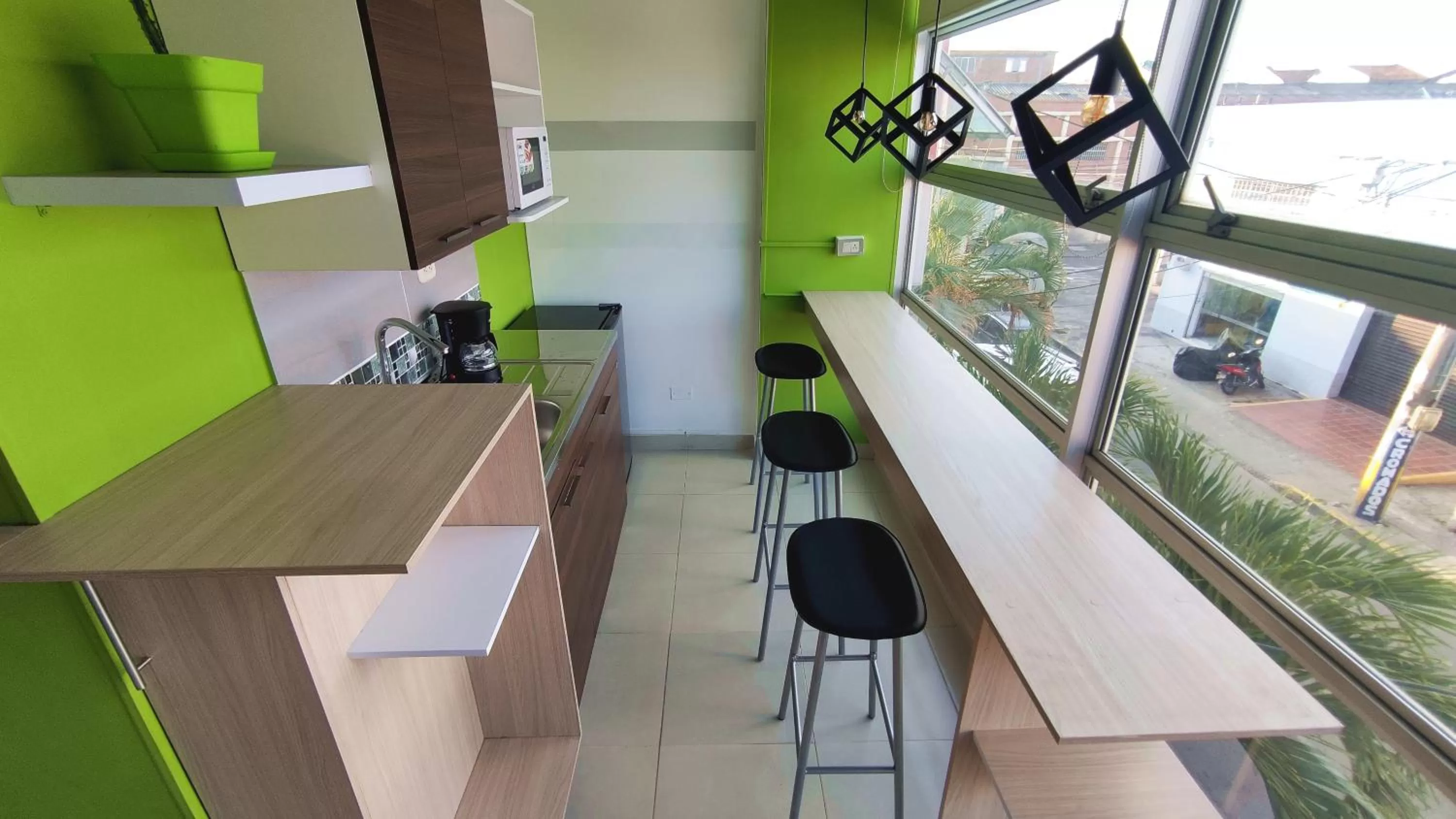 Kitchen or kitchenette in HOTEL COLOURS Cali