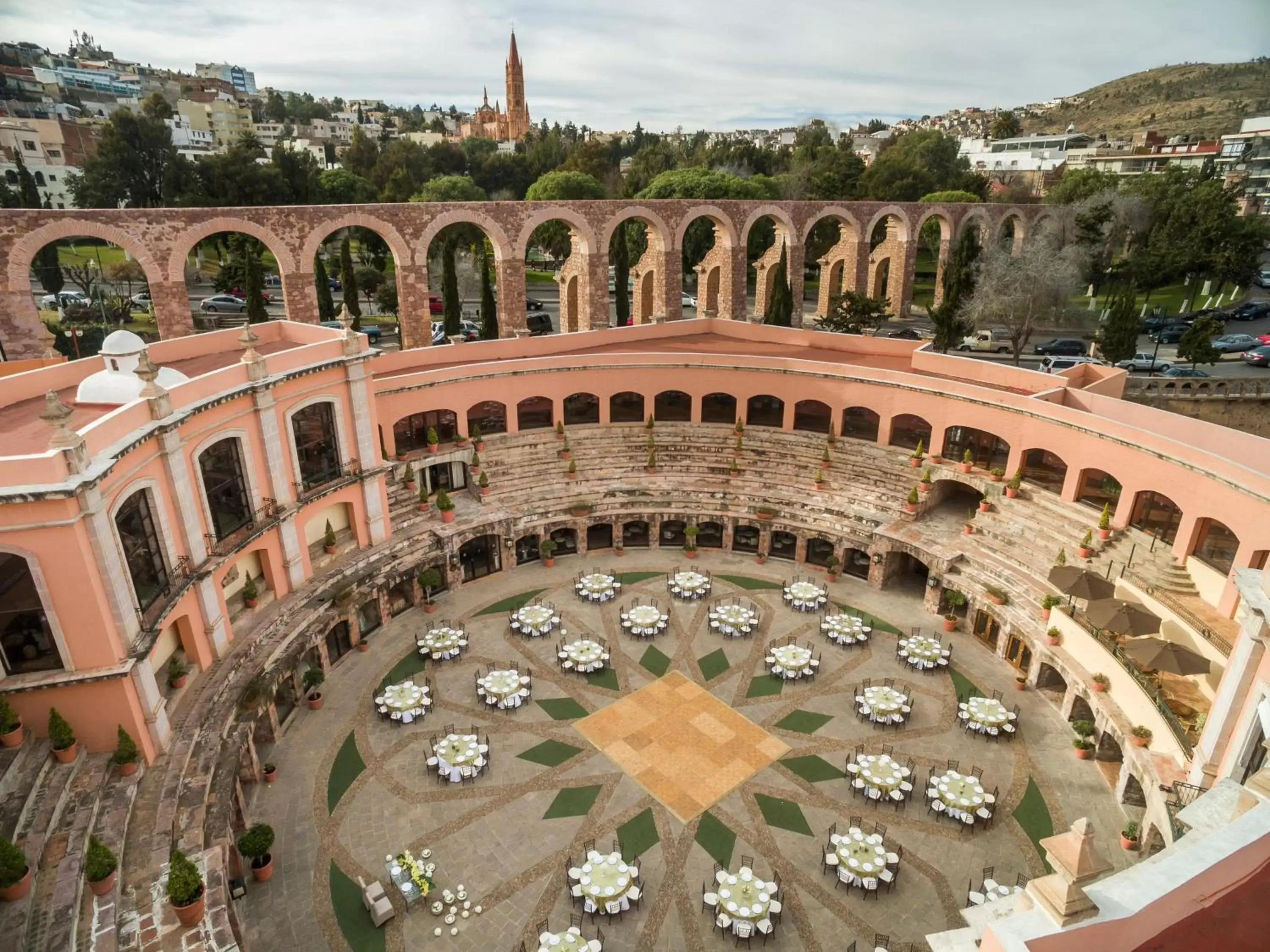 Bird's eye view in Quinta Real Zacatecas