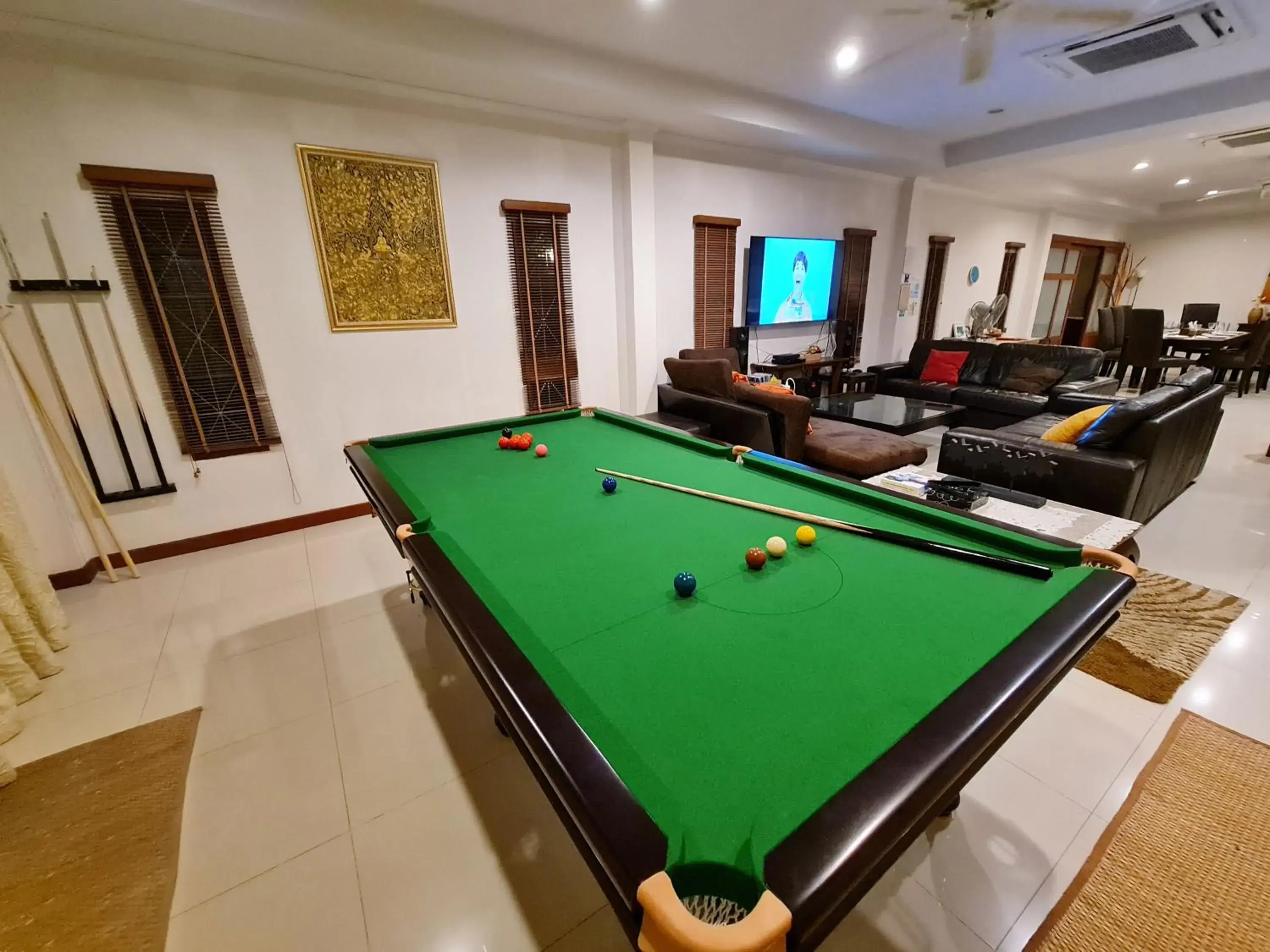 Area and facilities, Billiards in Thiva Pool Villa Hua Hin