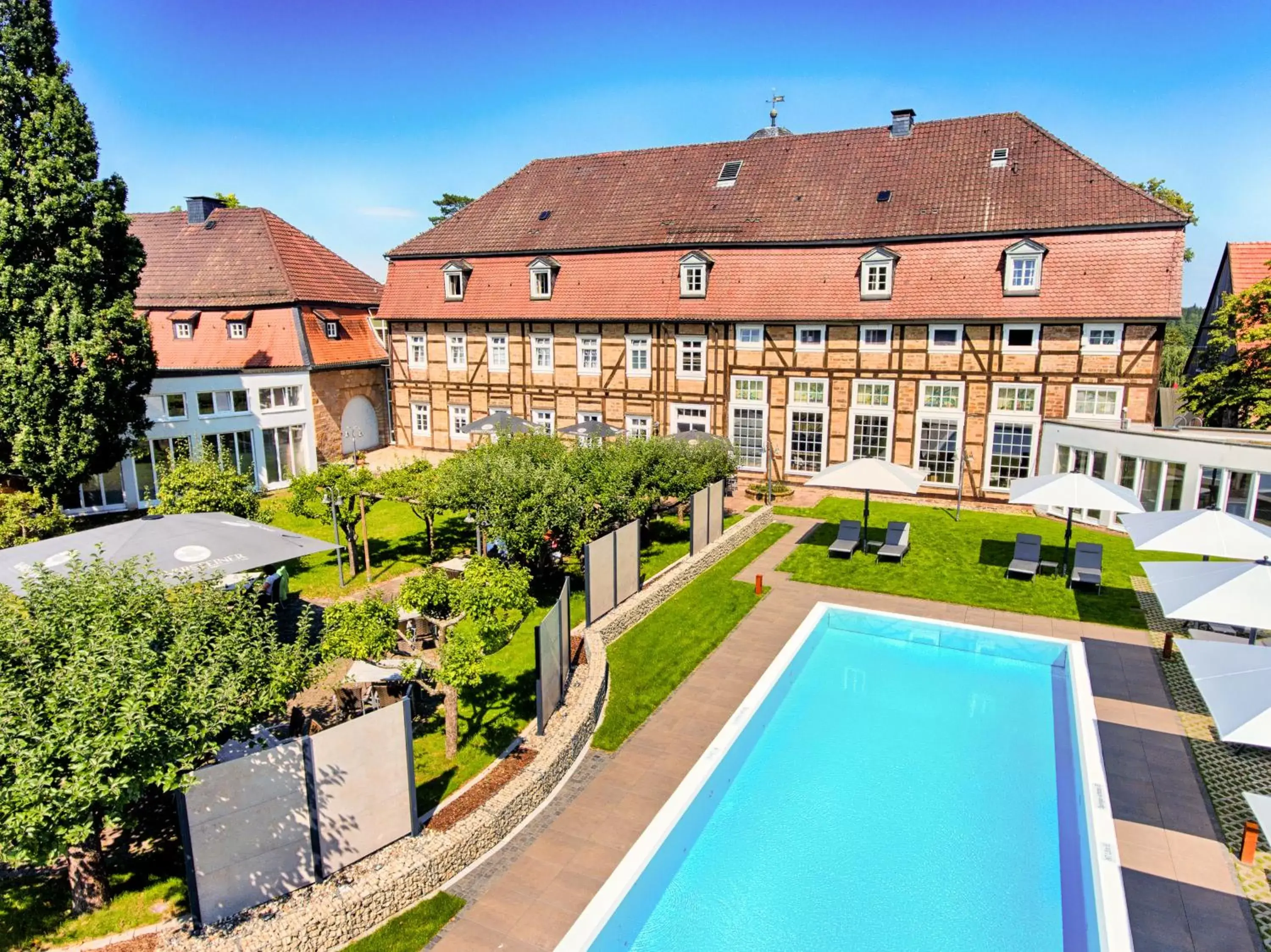 Swimming pool, Pool View in Welcome Hotel Bad Arolsen