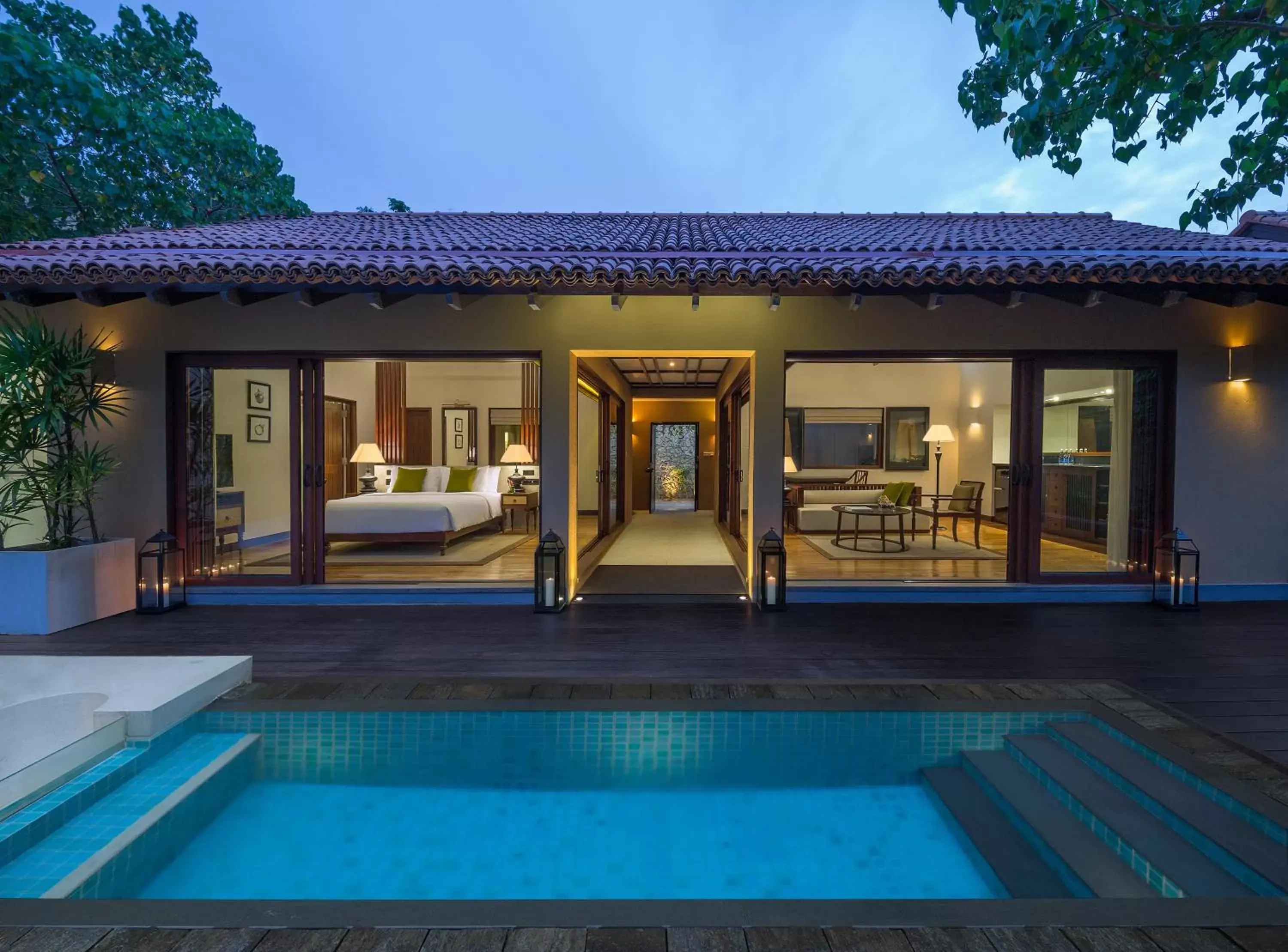 Patio, Swimming Pool in Anantara Kalutara Resort