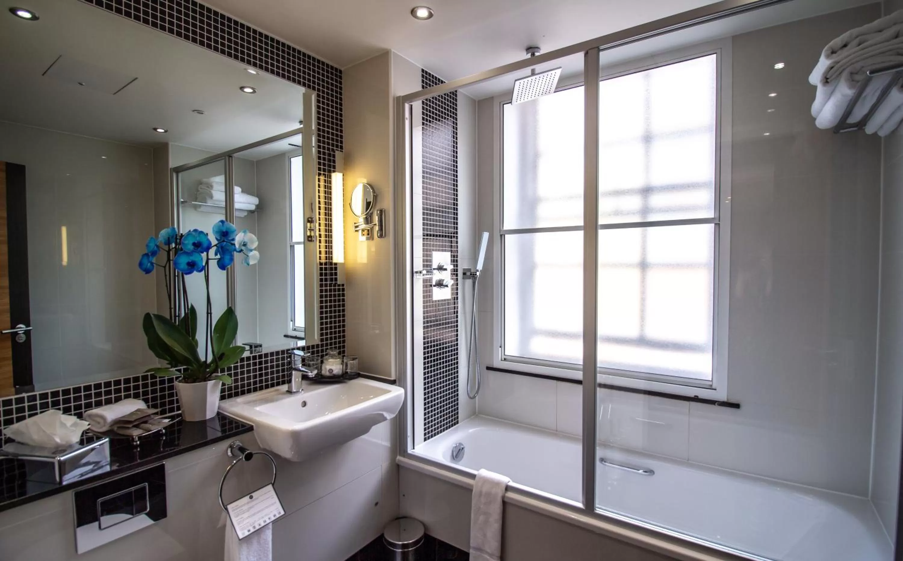 Shower in Wellington Hotel by Blue Orchid
