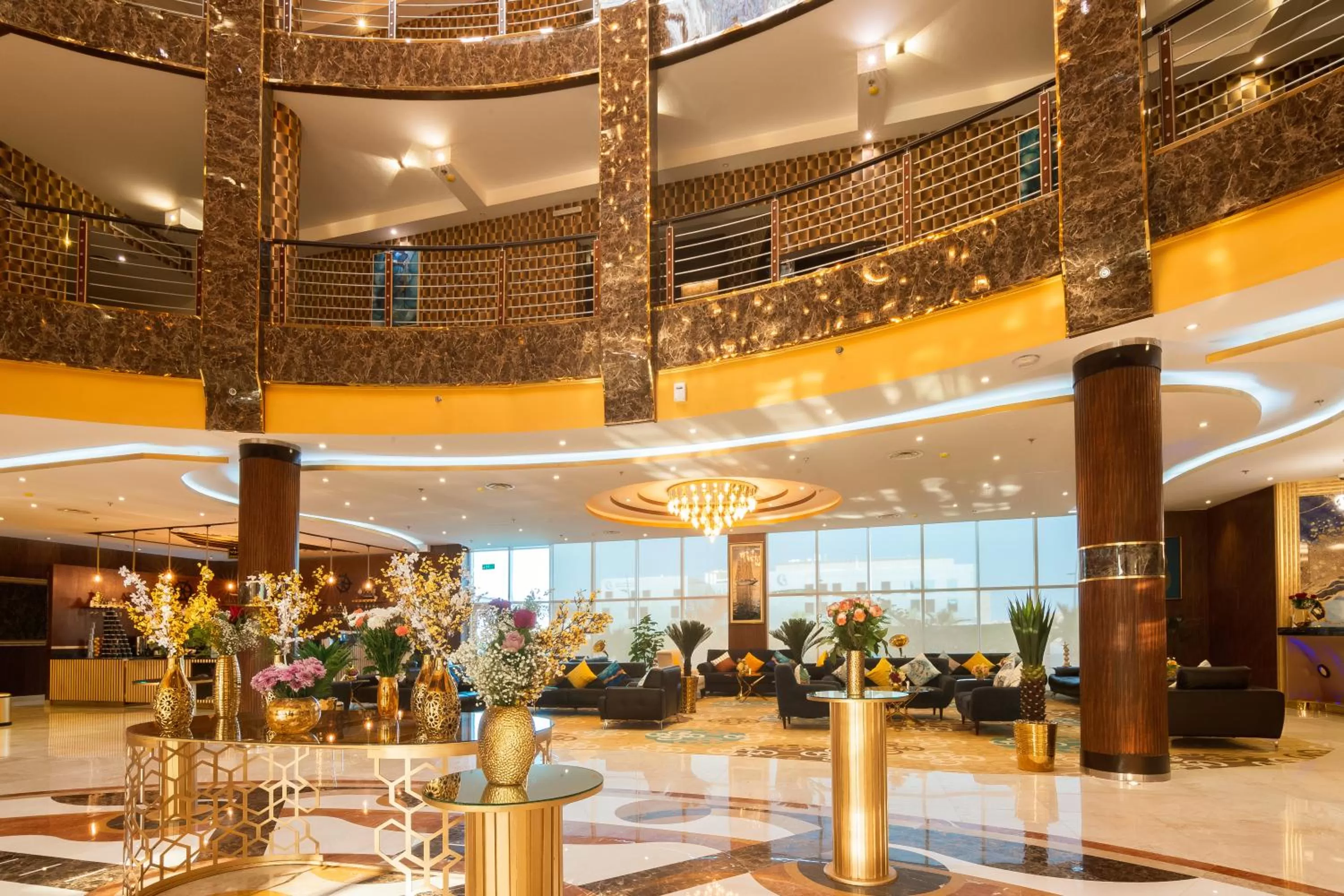 Lobby or reception in Golden Ship Hotel