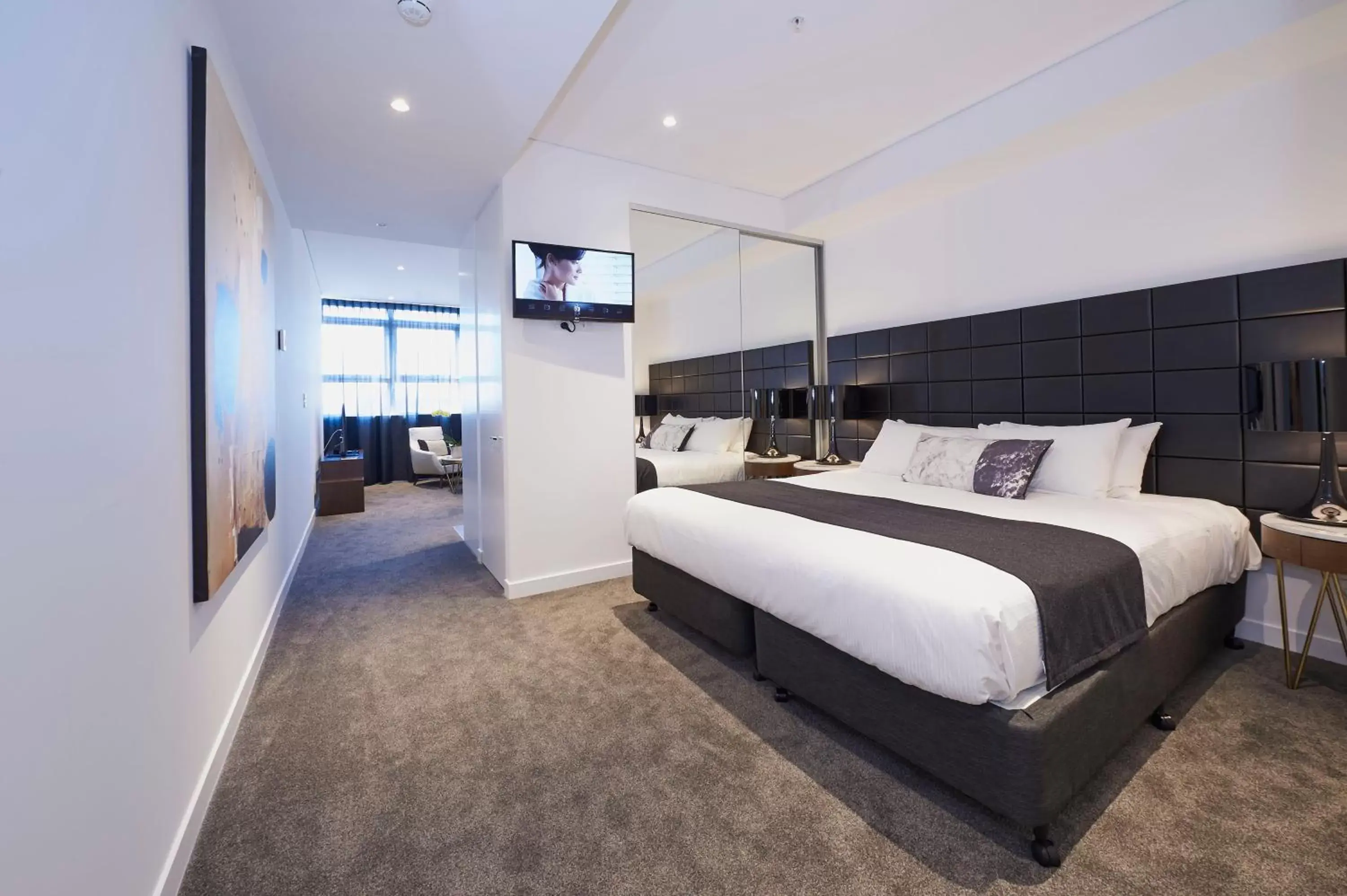 Bed in Silkari Suites at Chatswood