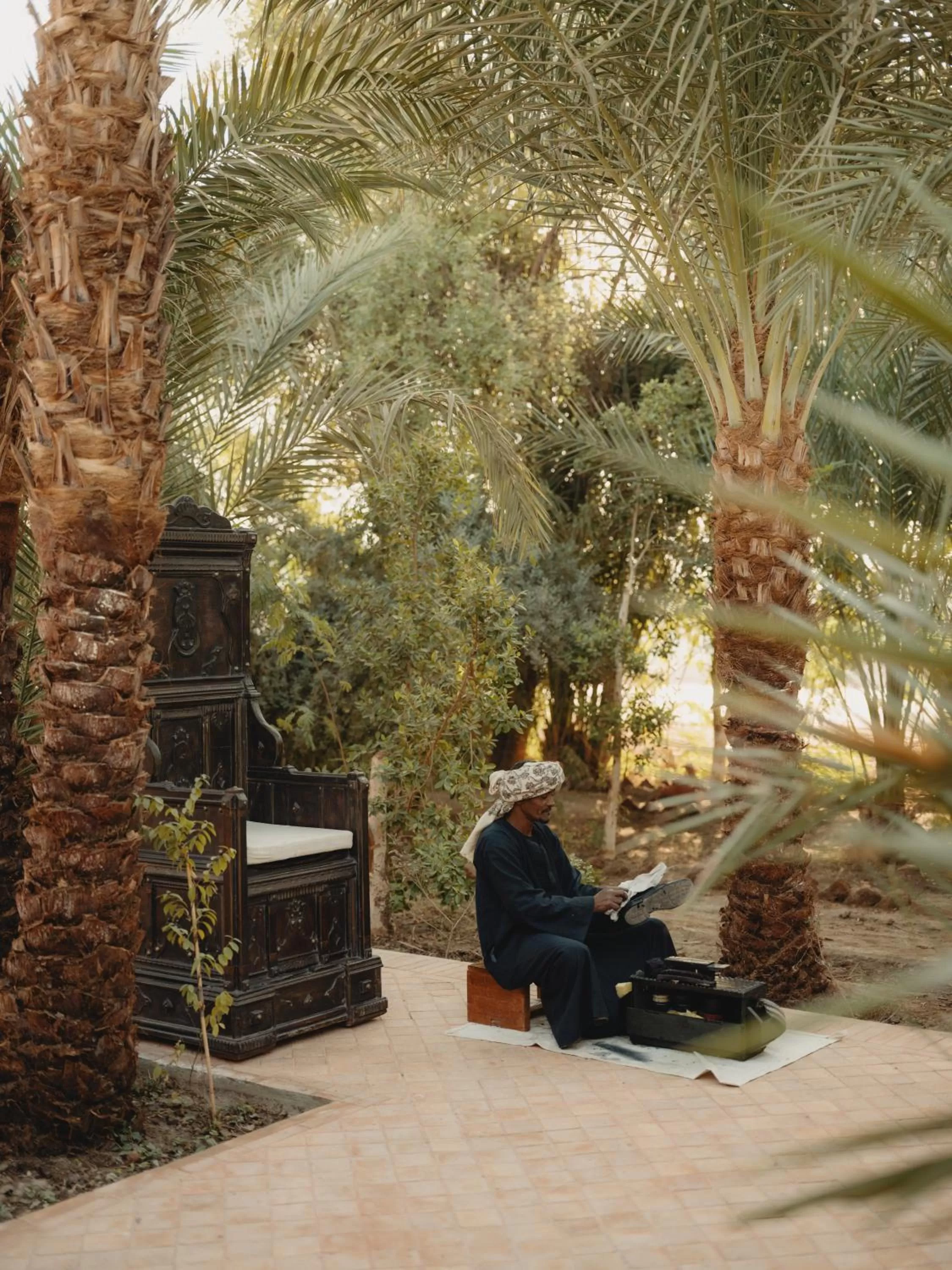 Facade/entrance in Al Moudira Hotel