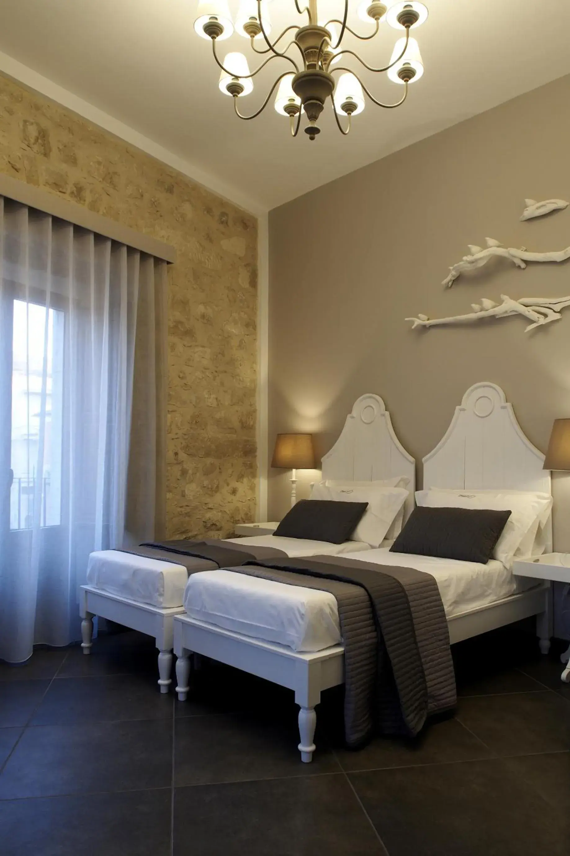 Bed in Terrazzani Suite