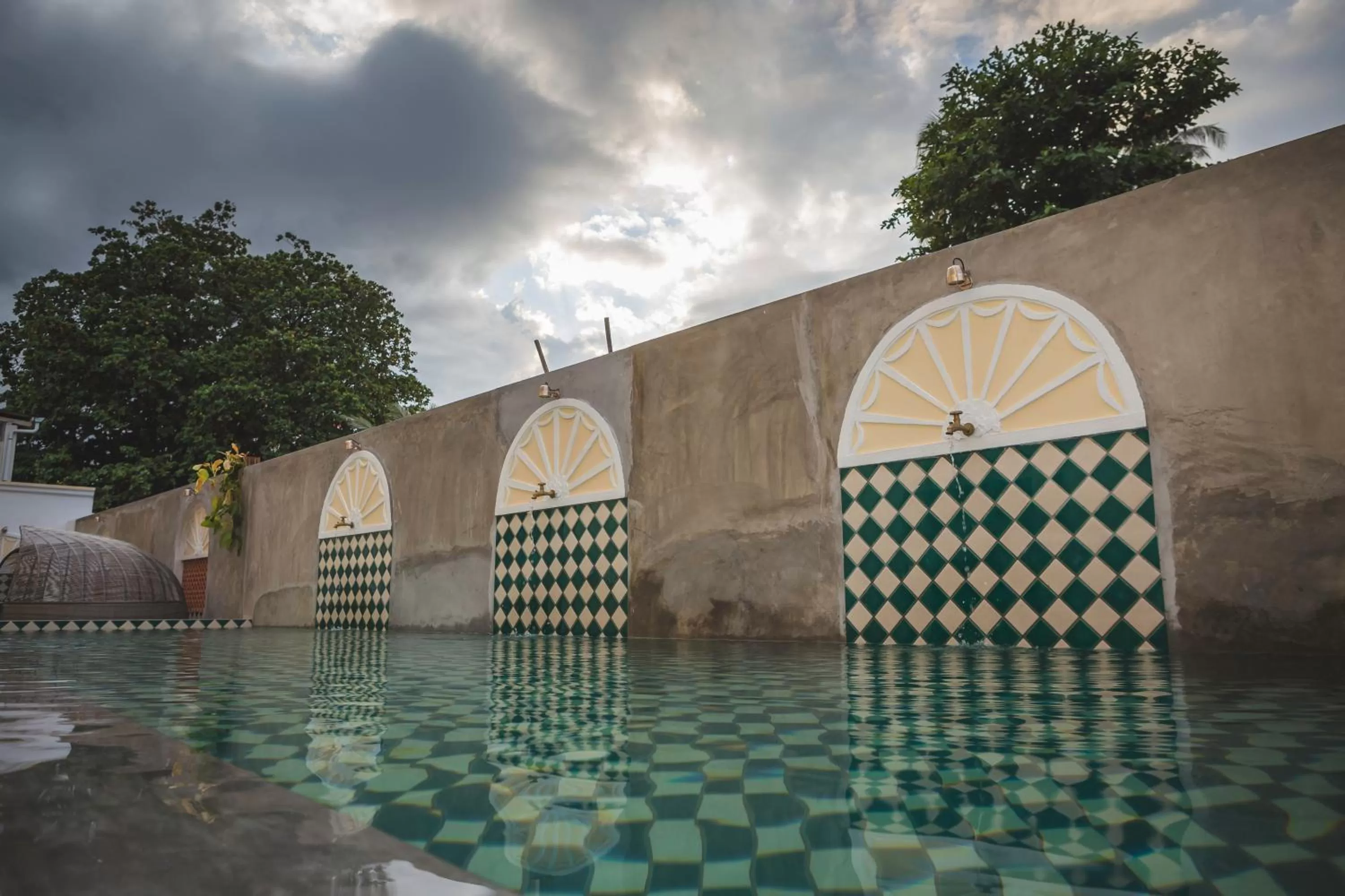 Swimming pool in Jawi Peranakan Mansion
