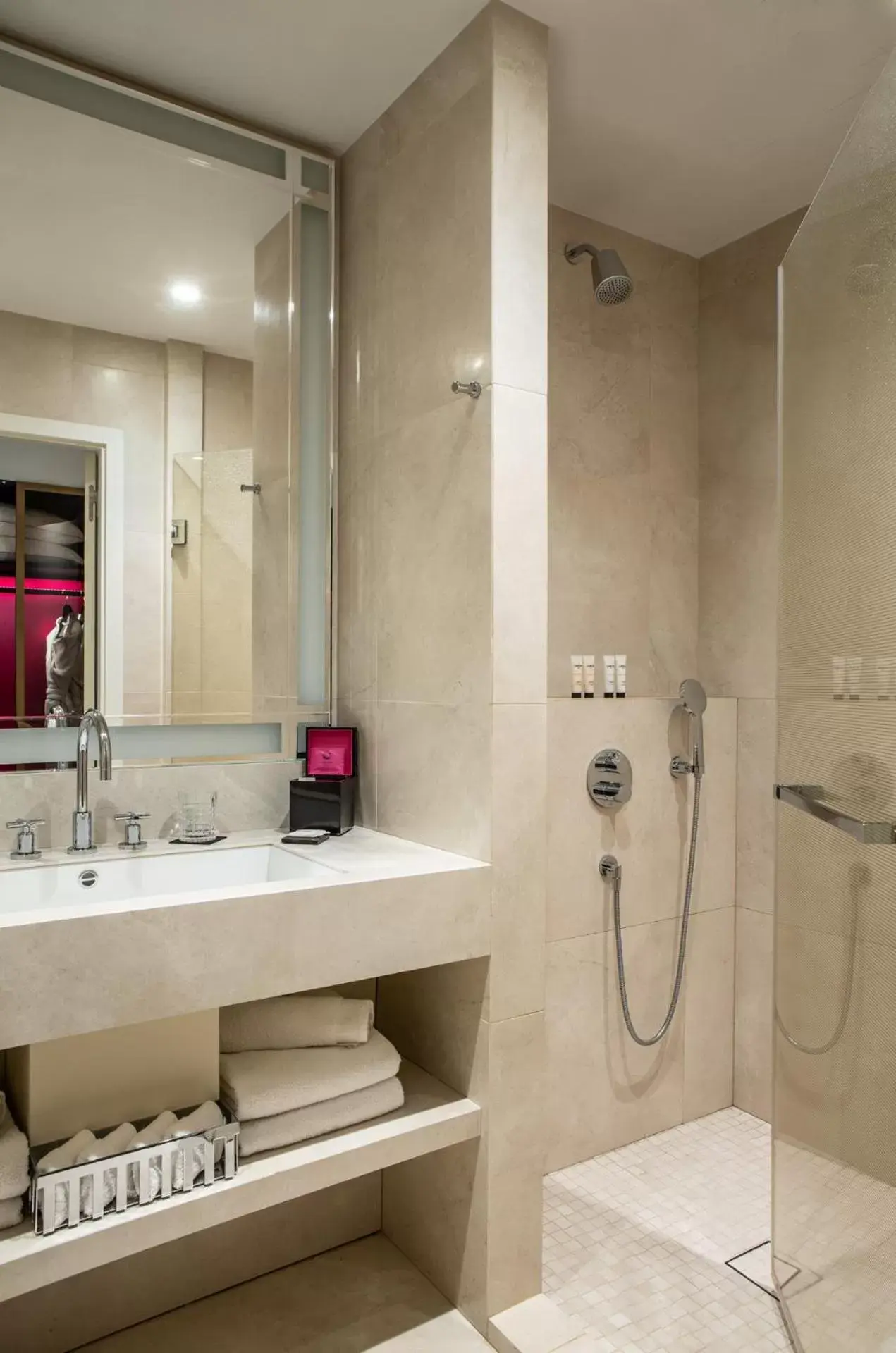 Shower, Bathroom in Fauchon l'Hôtel Paris