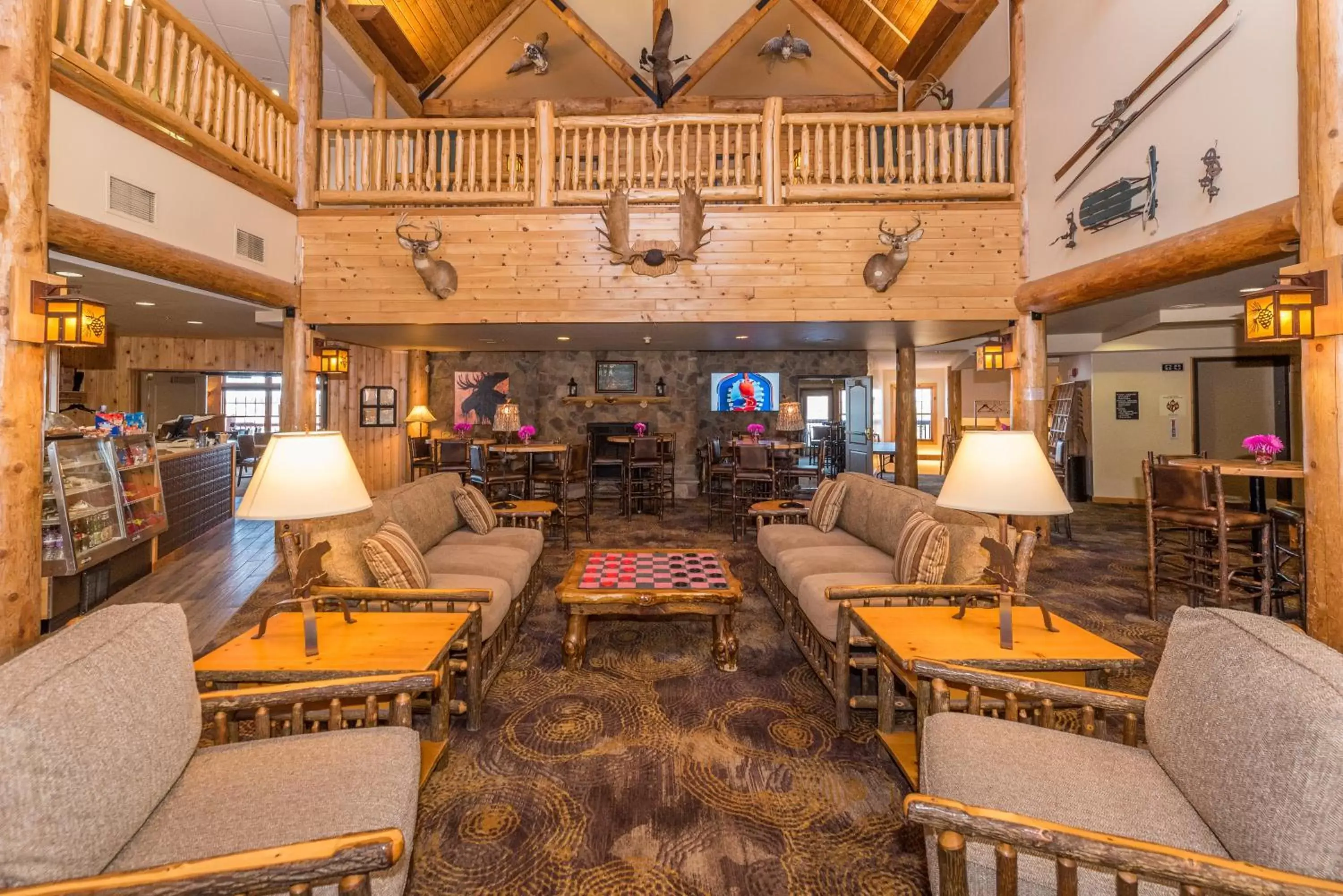 Lobby or reception in Grand Ely Lodge