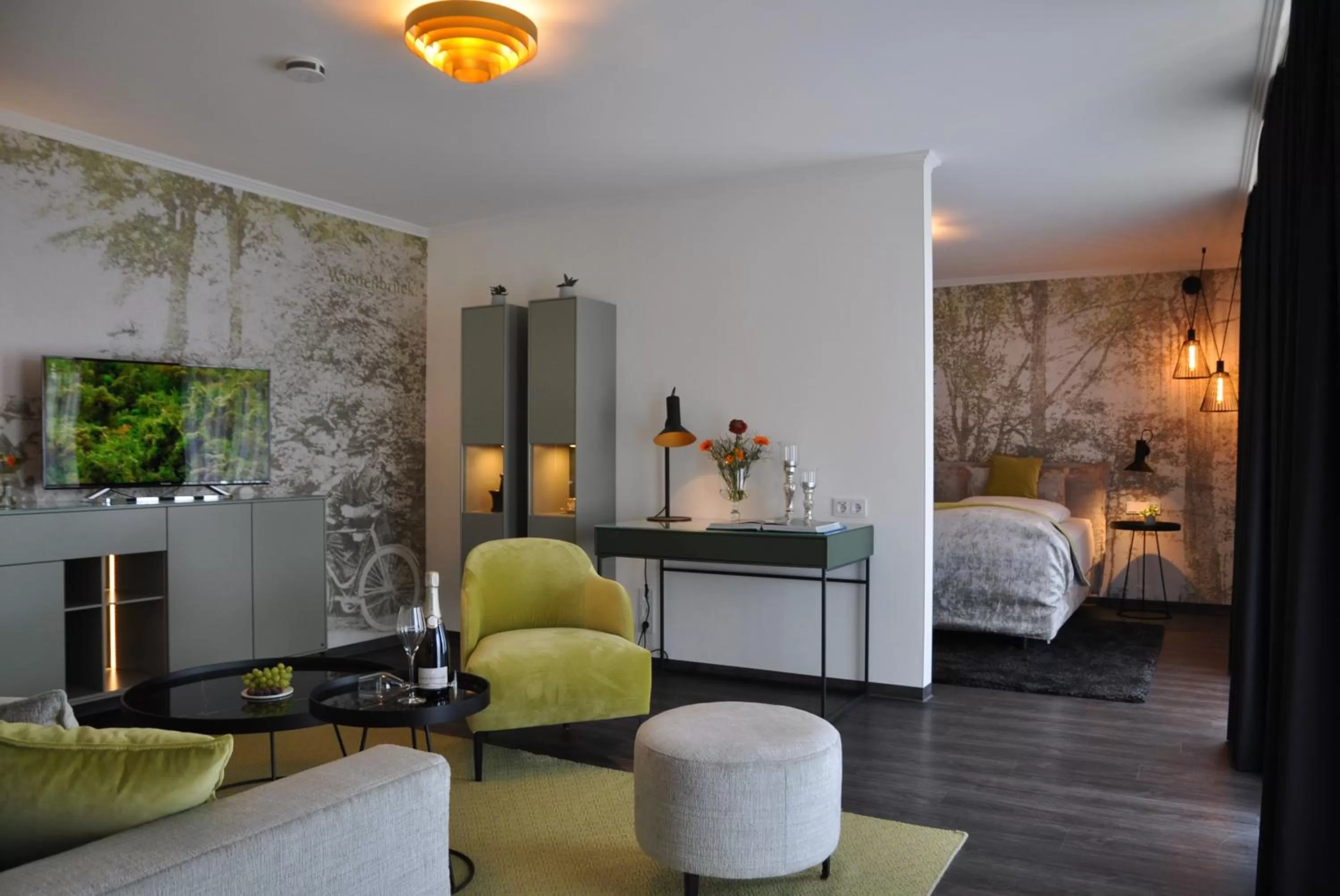 Living room, Bed in Ratskeller Wiedenbrück