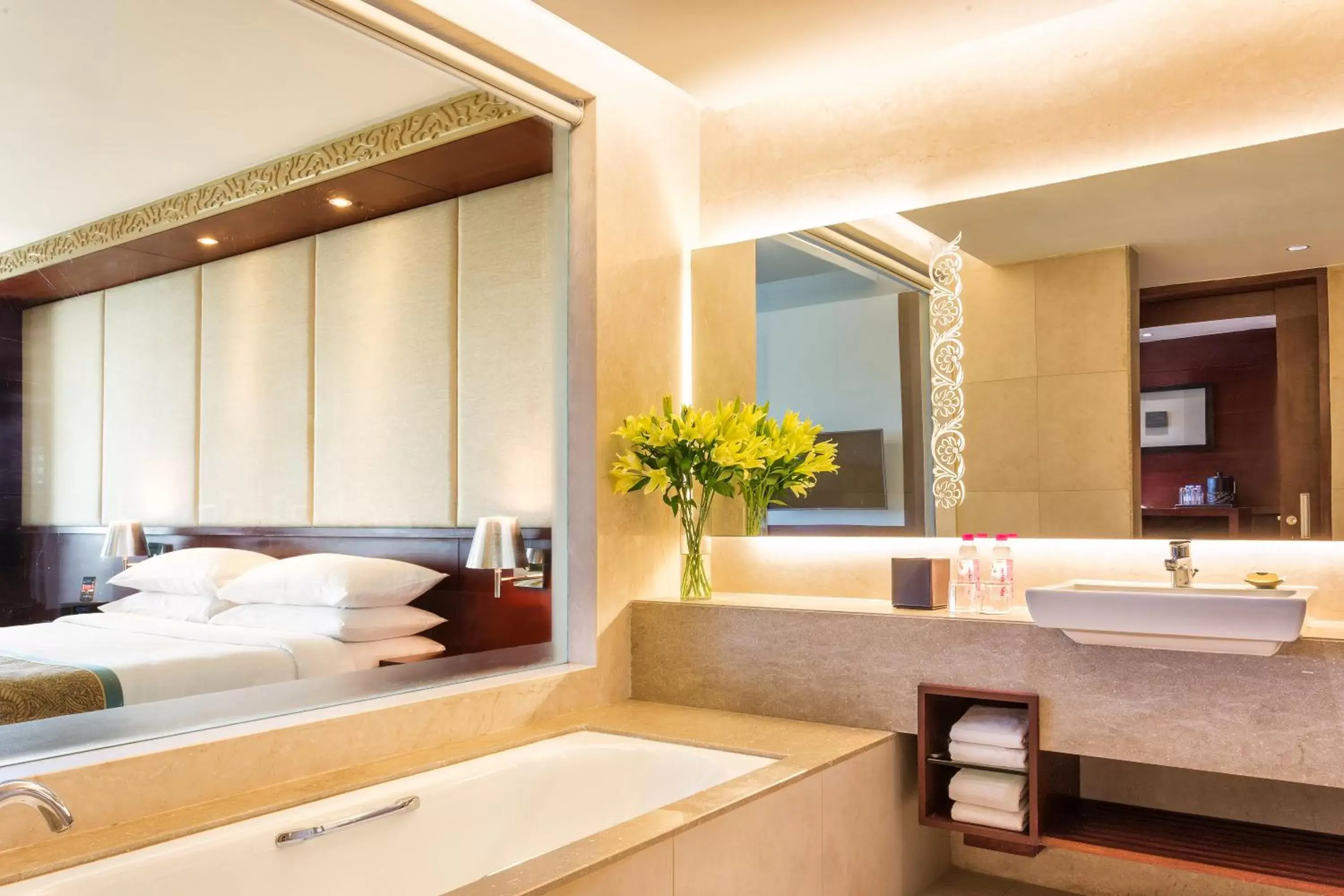 Bathroom in Crowne Plaza Ahmedabad City Centre, an IHG Hotel