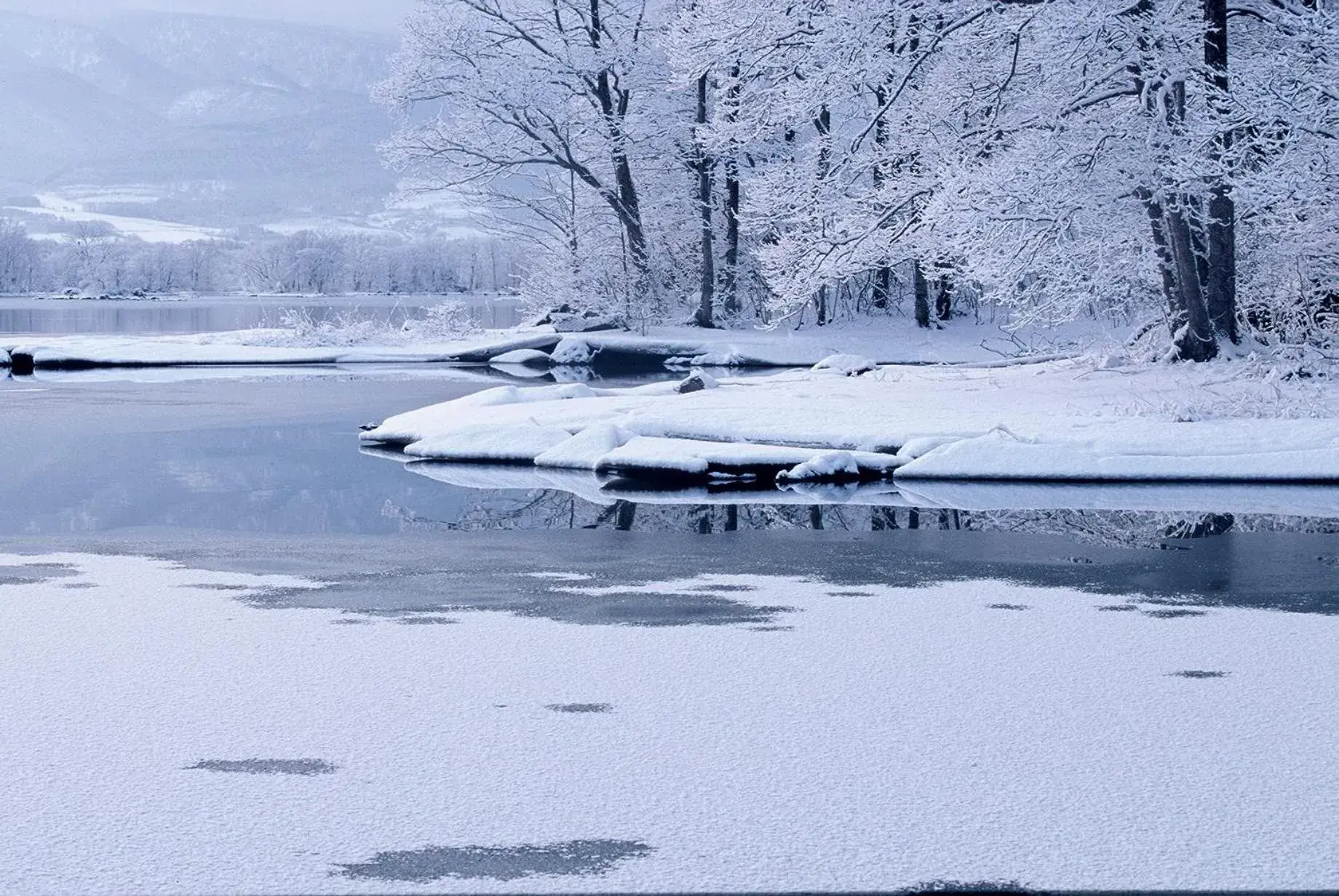 Natural landscape, Winter in Hakodate Onuma Prince Hotel