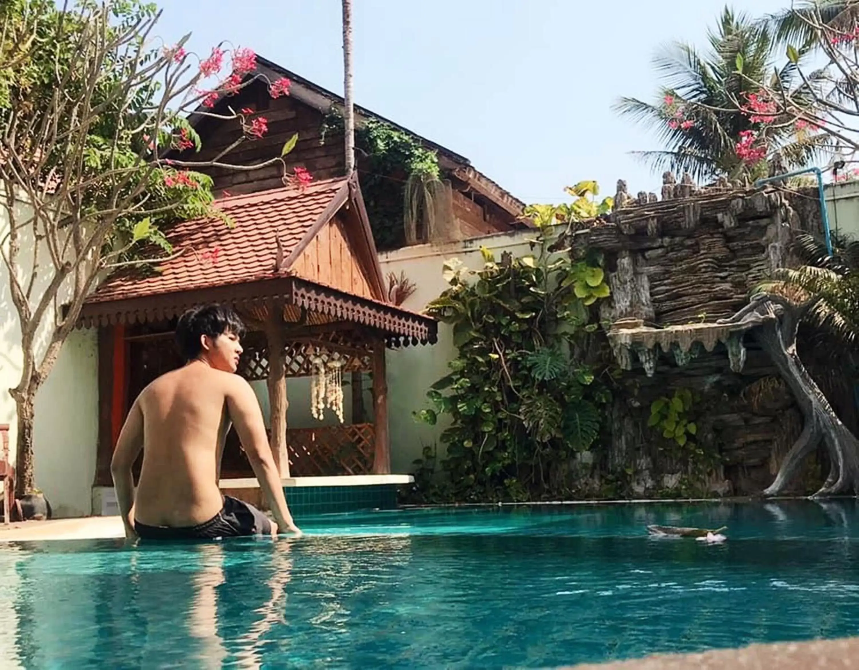 Pool view, Swimming Pool in Siem Reap Riverside Hotel