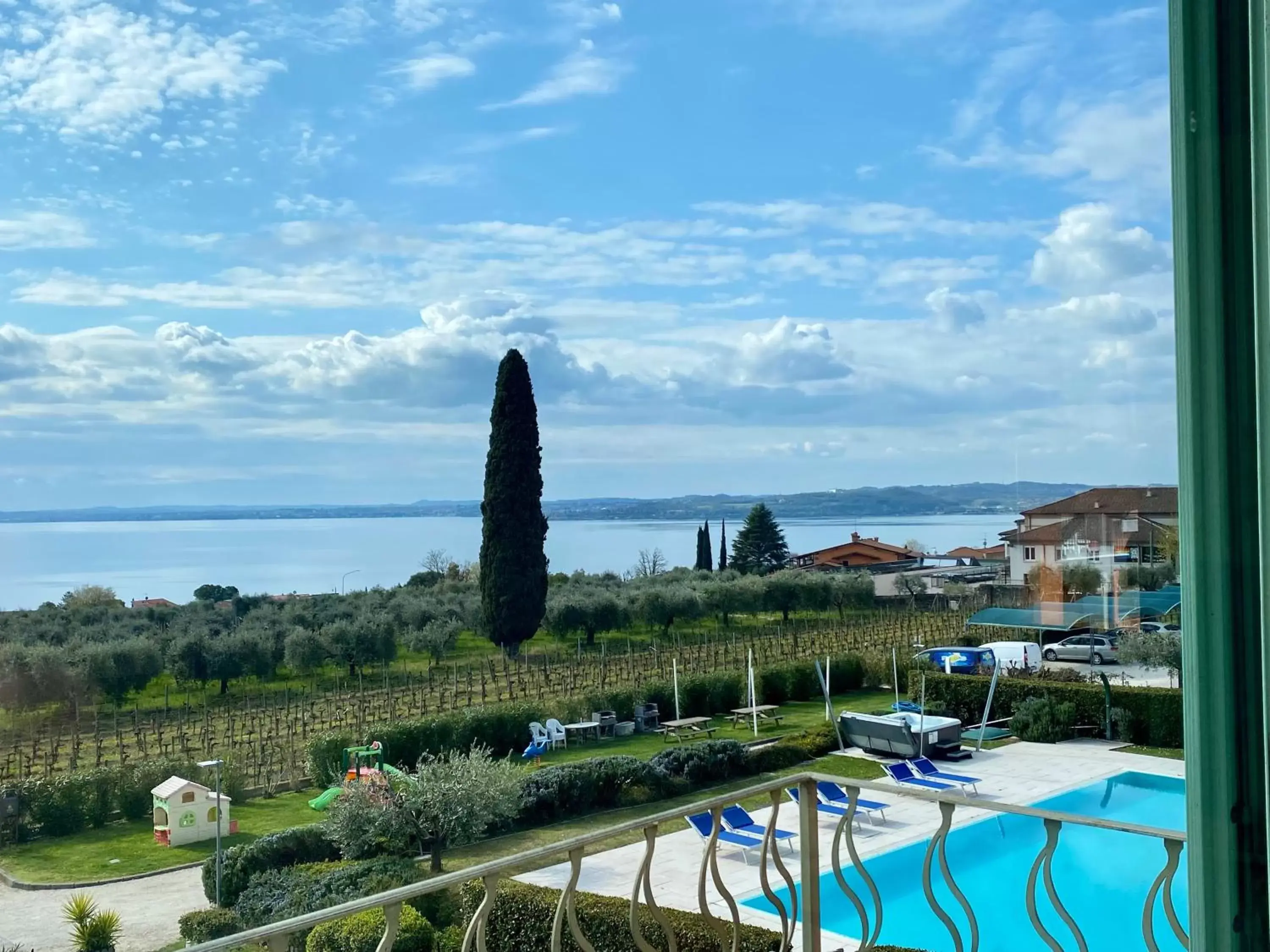 View (from property/room), Pool View in Residence Corte Ferrari -Ciao Vacanze-