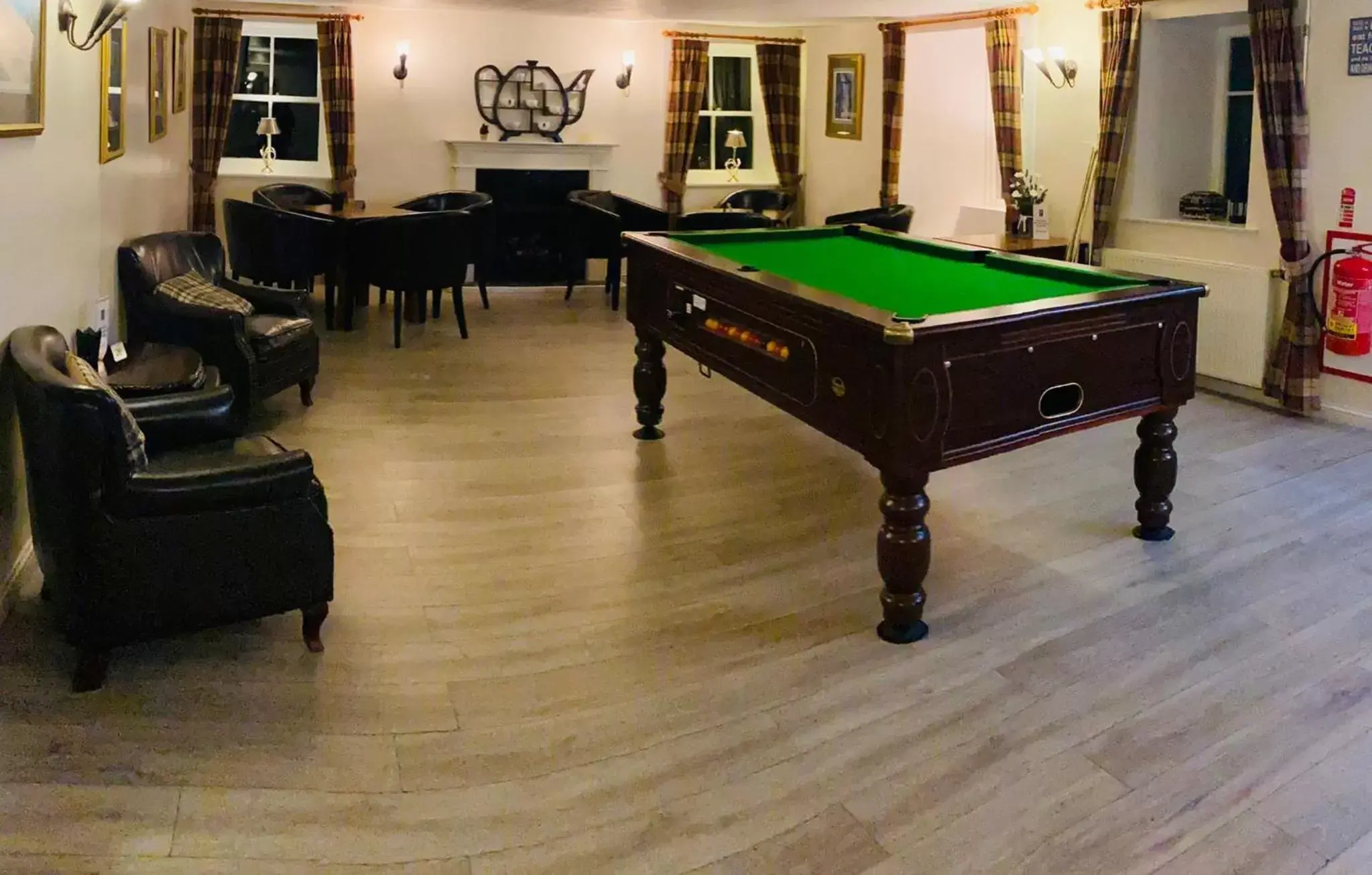 Game Room, Billiards in Bridge of Cally Hotel