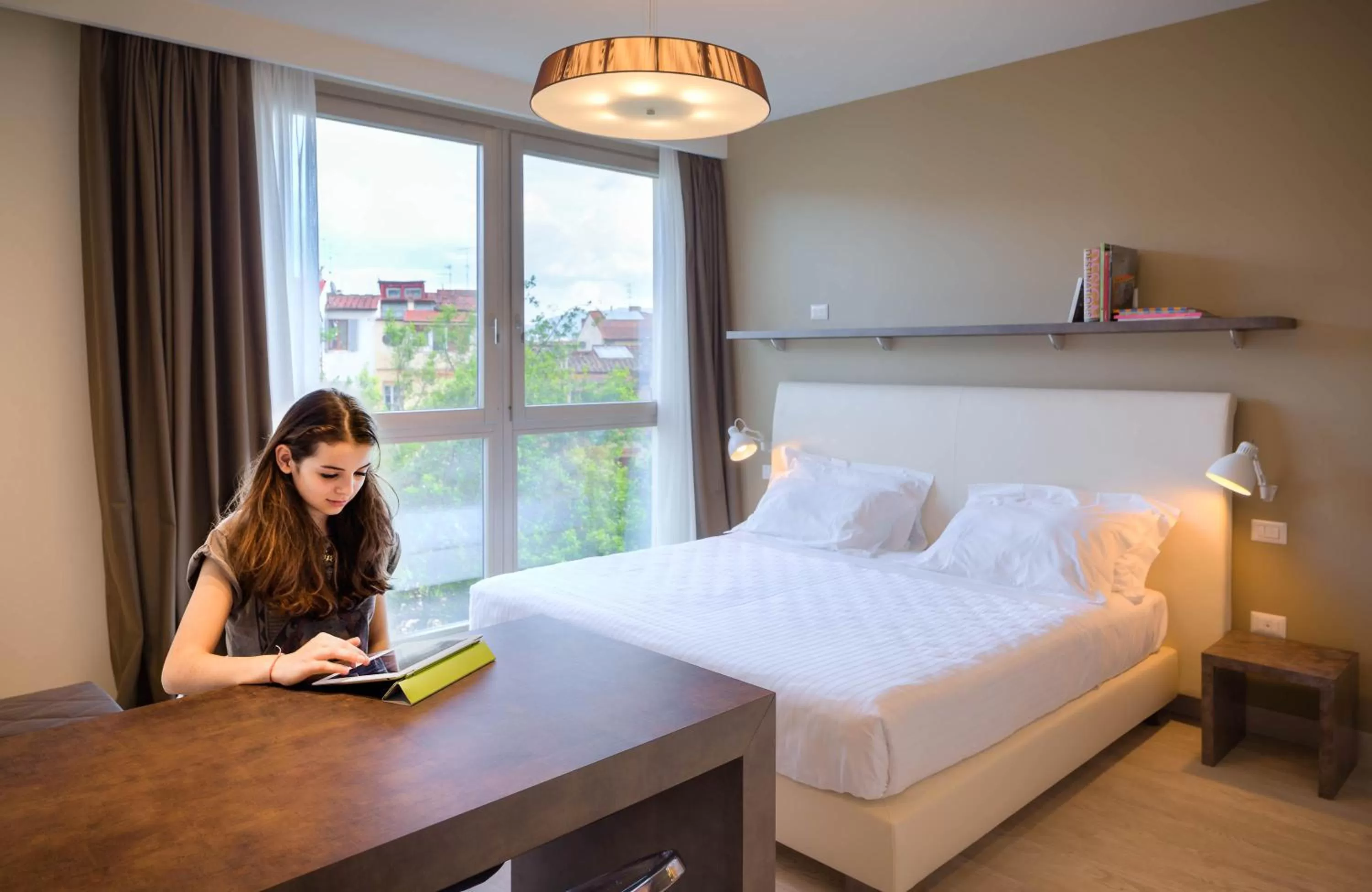 Dining area, Bed in Forte16 View & SPA