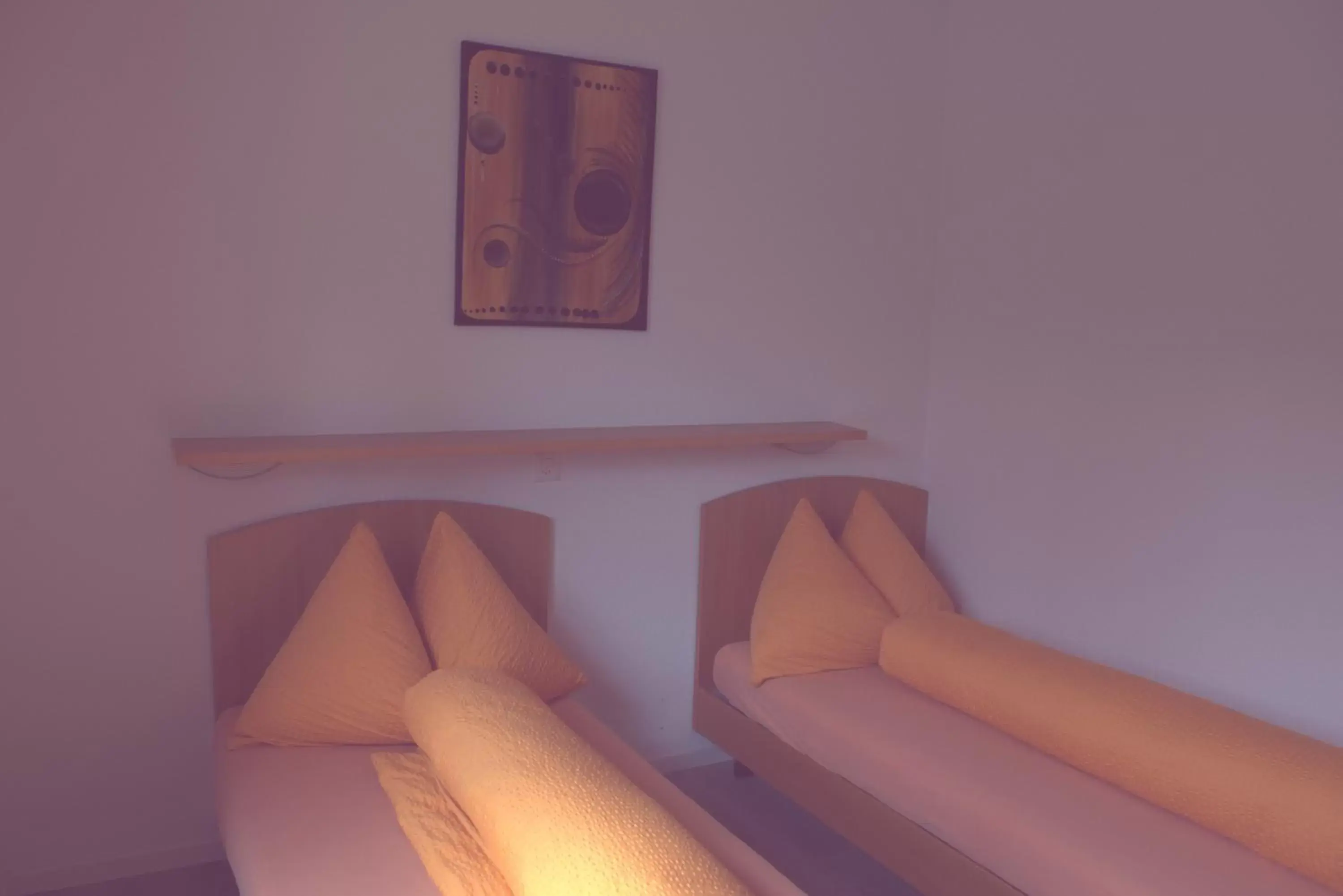 Bedroom, Bed in Ristorante Pensione Chalet Stazione
