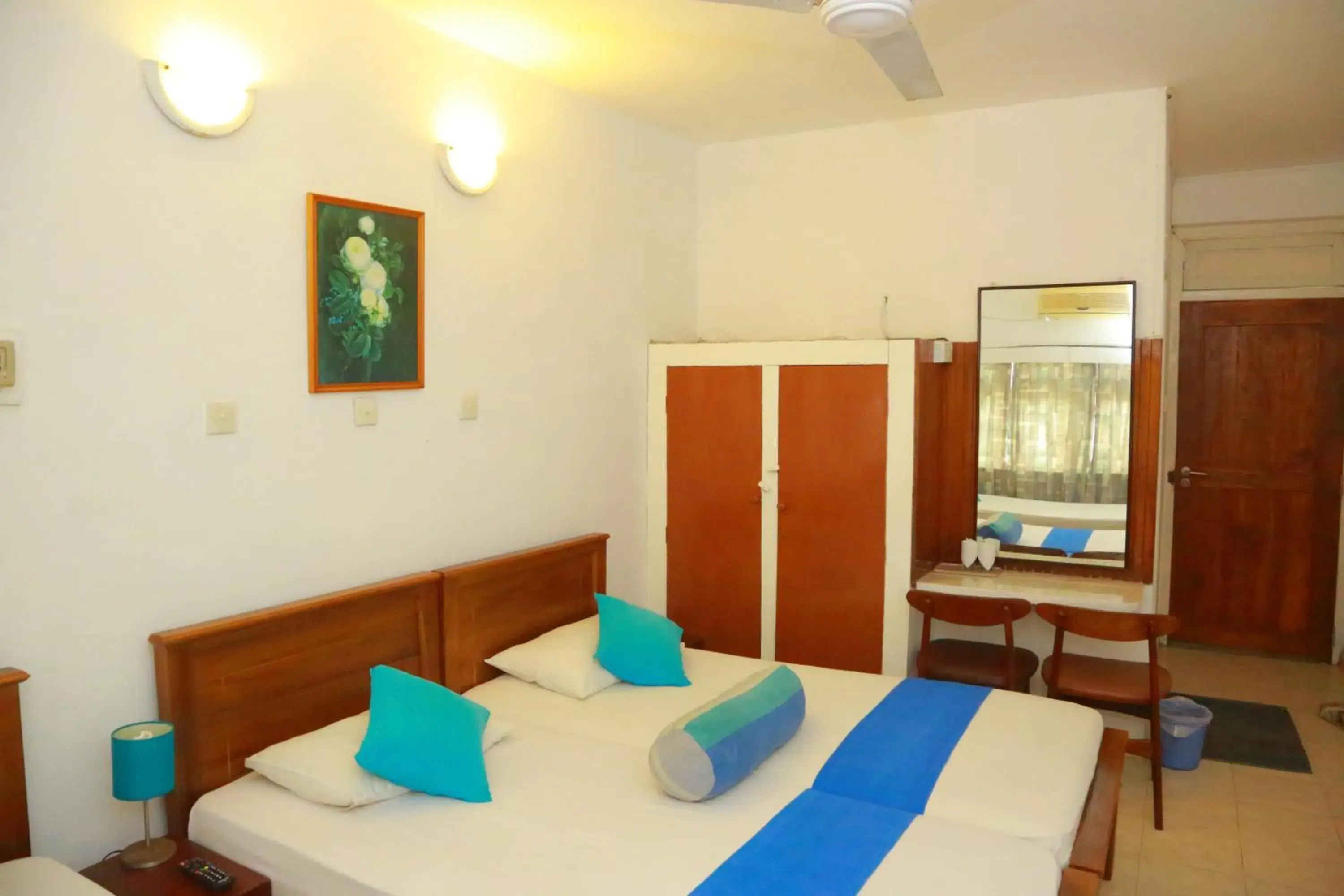 Bed in Ranveli Beach Resort