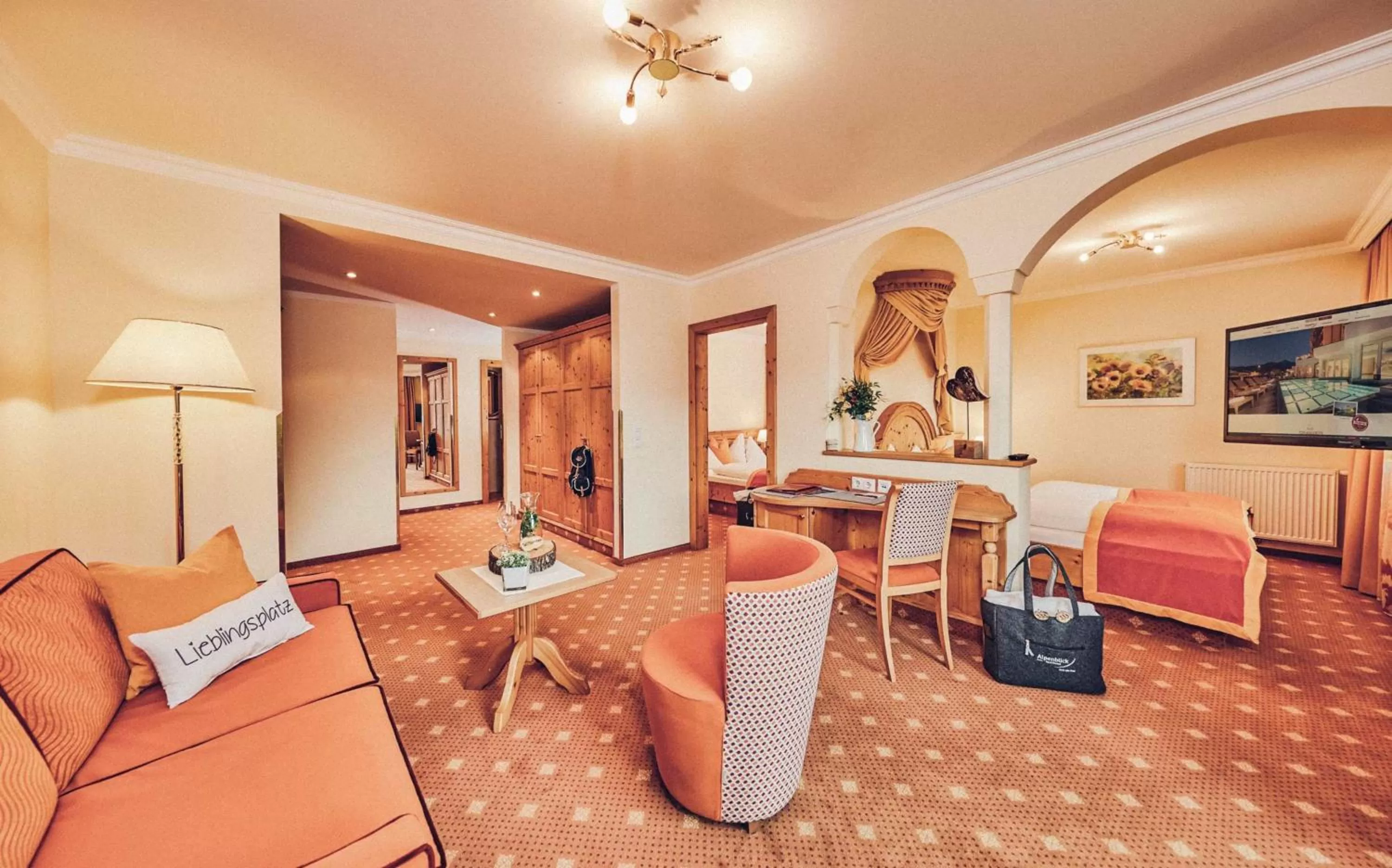 Living room in Superior Sport und Familienresort Alpenblick