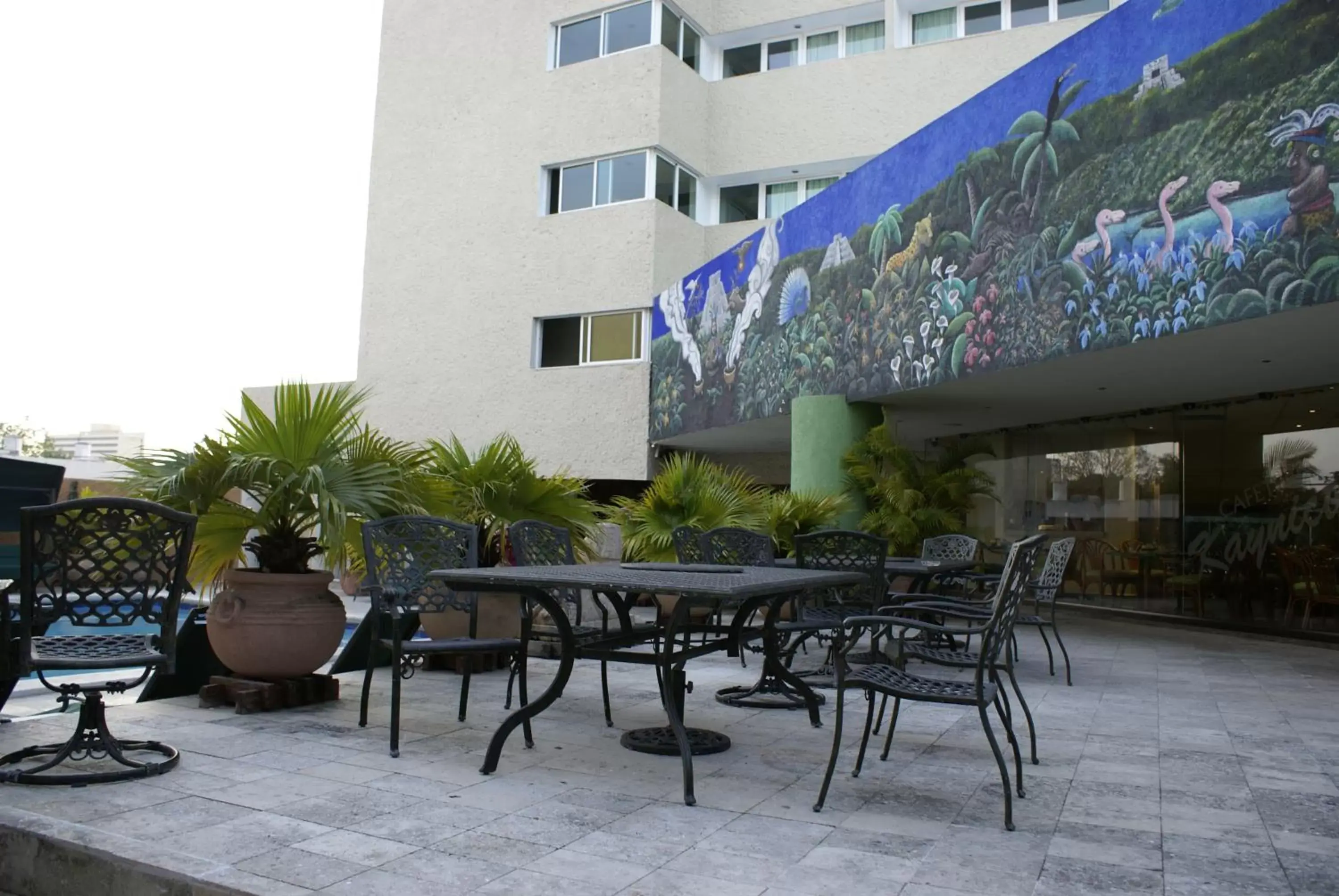 Patio in Hotel Los Aluxes