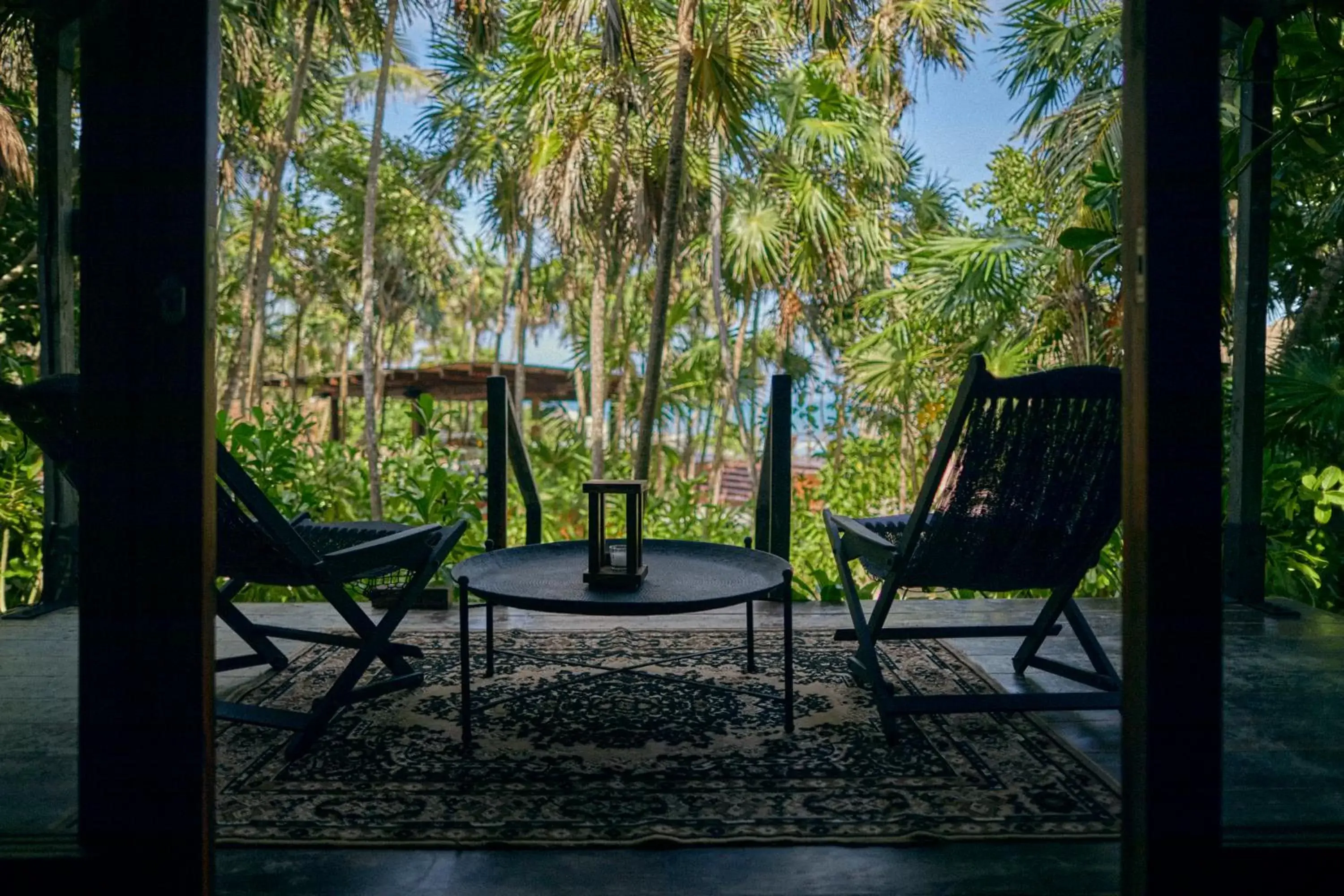 View (from property/room), Seating Area in Our Habitas Tulum