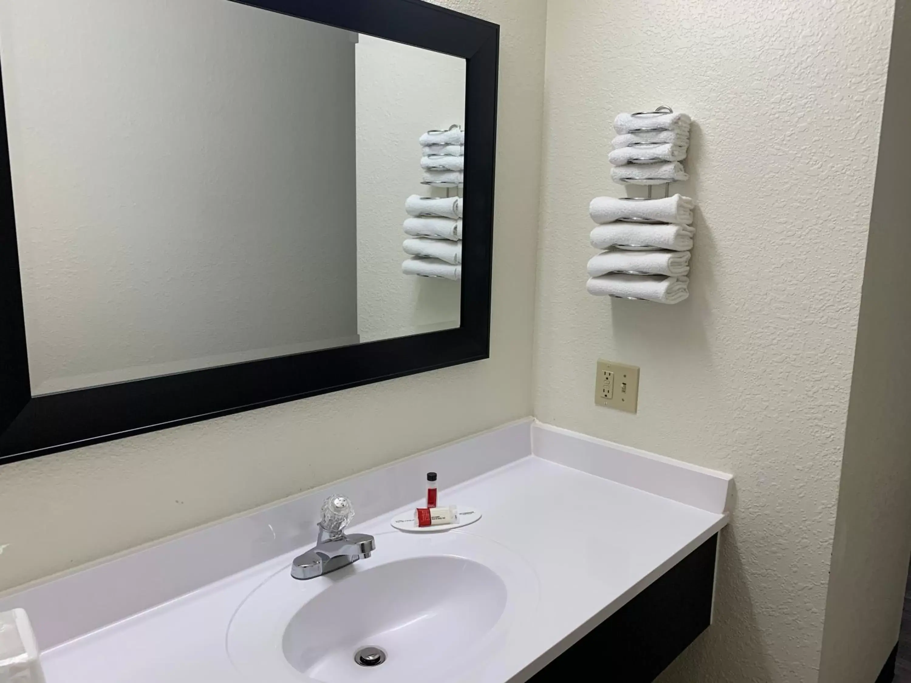 Bathroom in Super 8 by Wyndham Spokane Valley