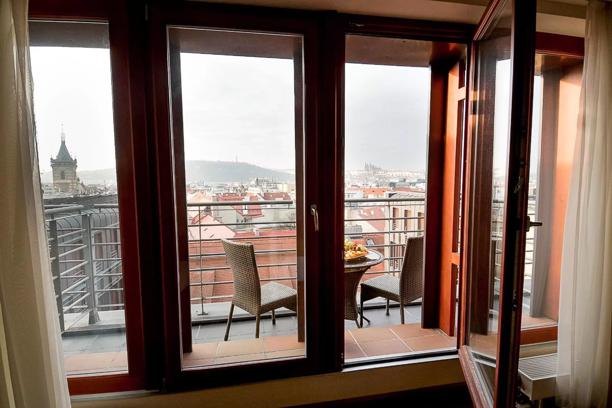 Balcony/Terrace in Majestic Plaza Hotel Prague