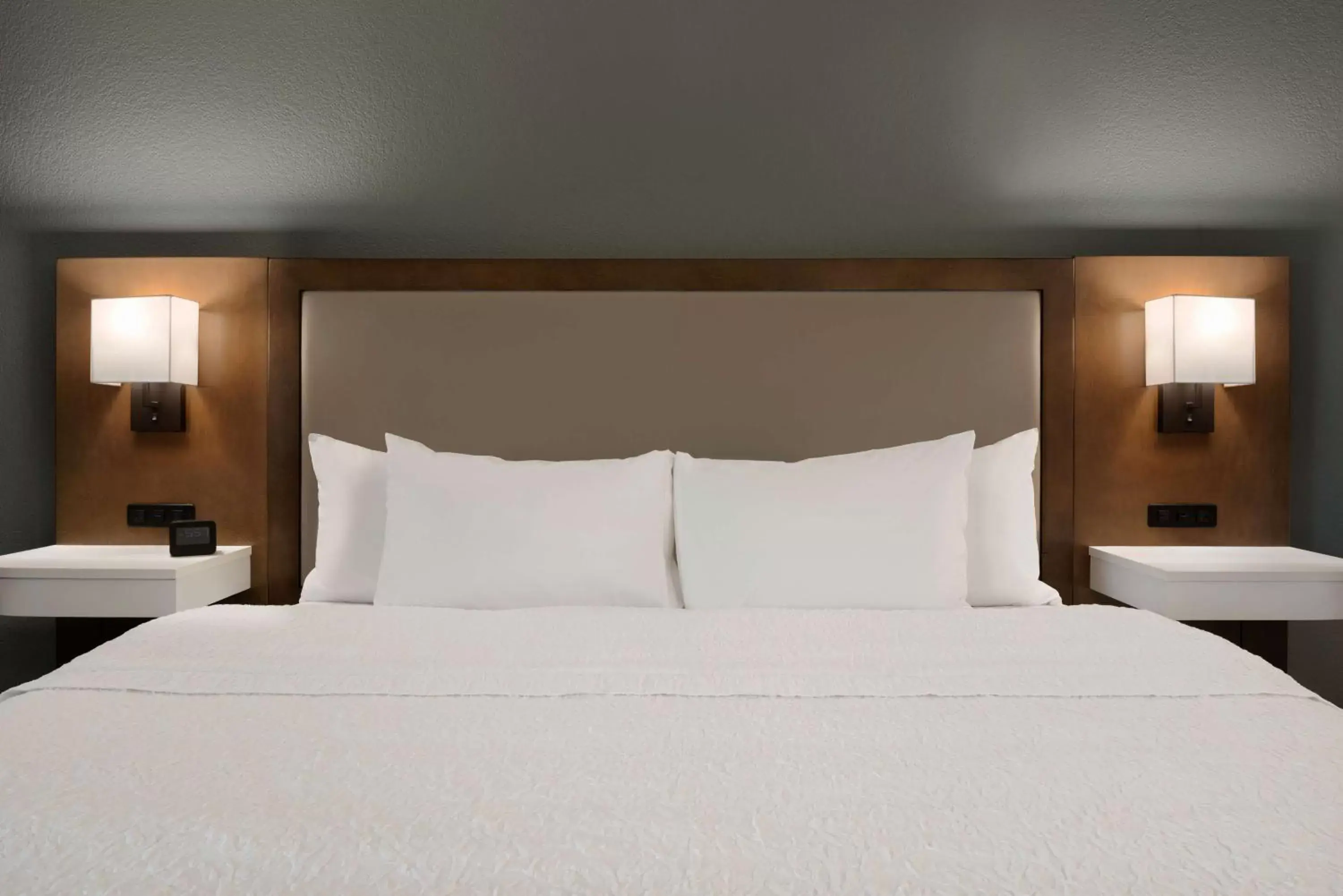 Bed in Hampton Inn Appleton-Fox River Mall Area
