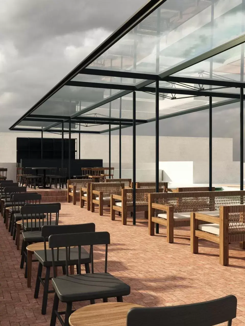 Balcony/Terrace, Restaurant/Places to Eat in Círculo Mexicano, a Member of Design Hotels