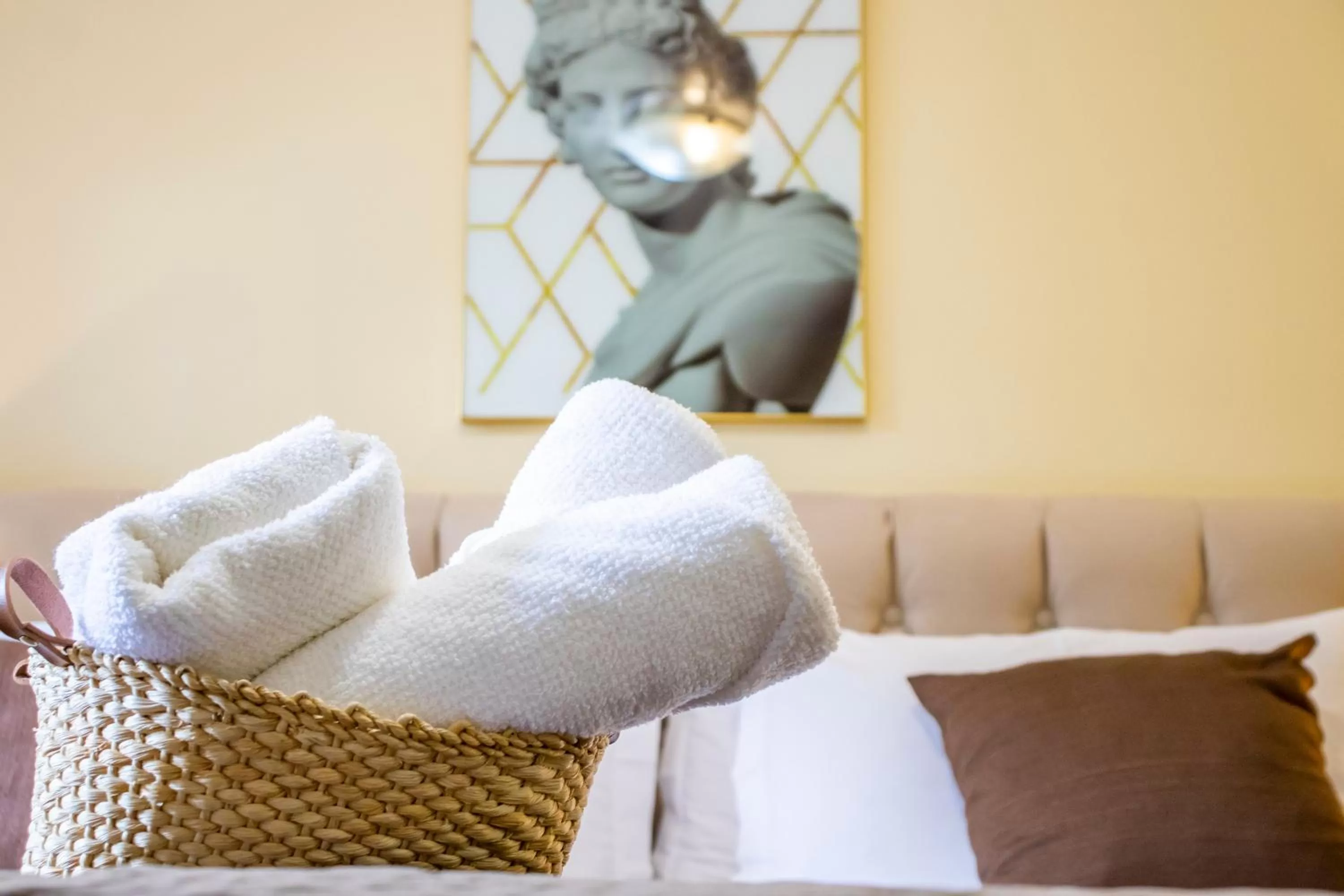 towels, Bed in Green Village Hotel