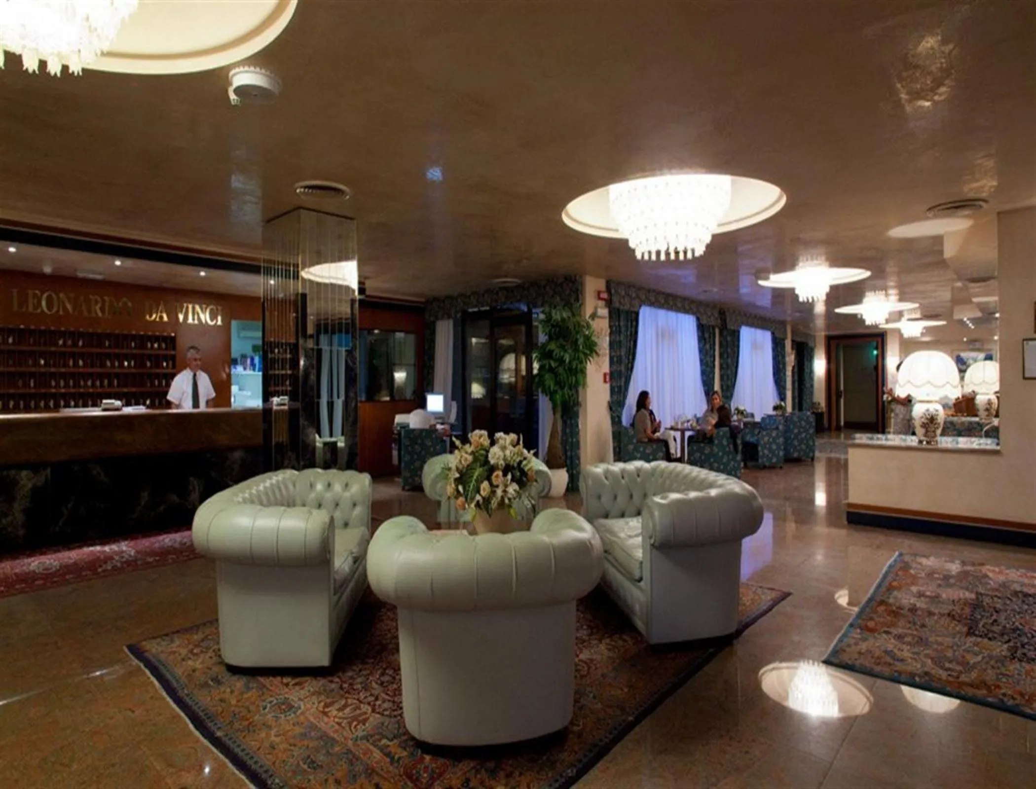 Lobby or reception in Hotel Leonardo Da Vinci