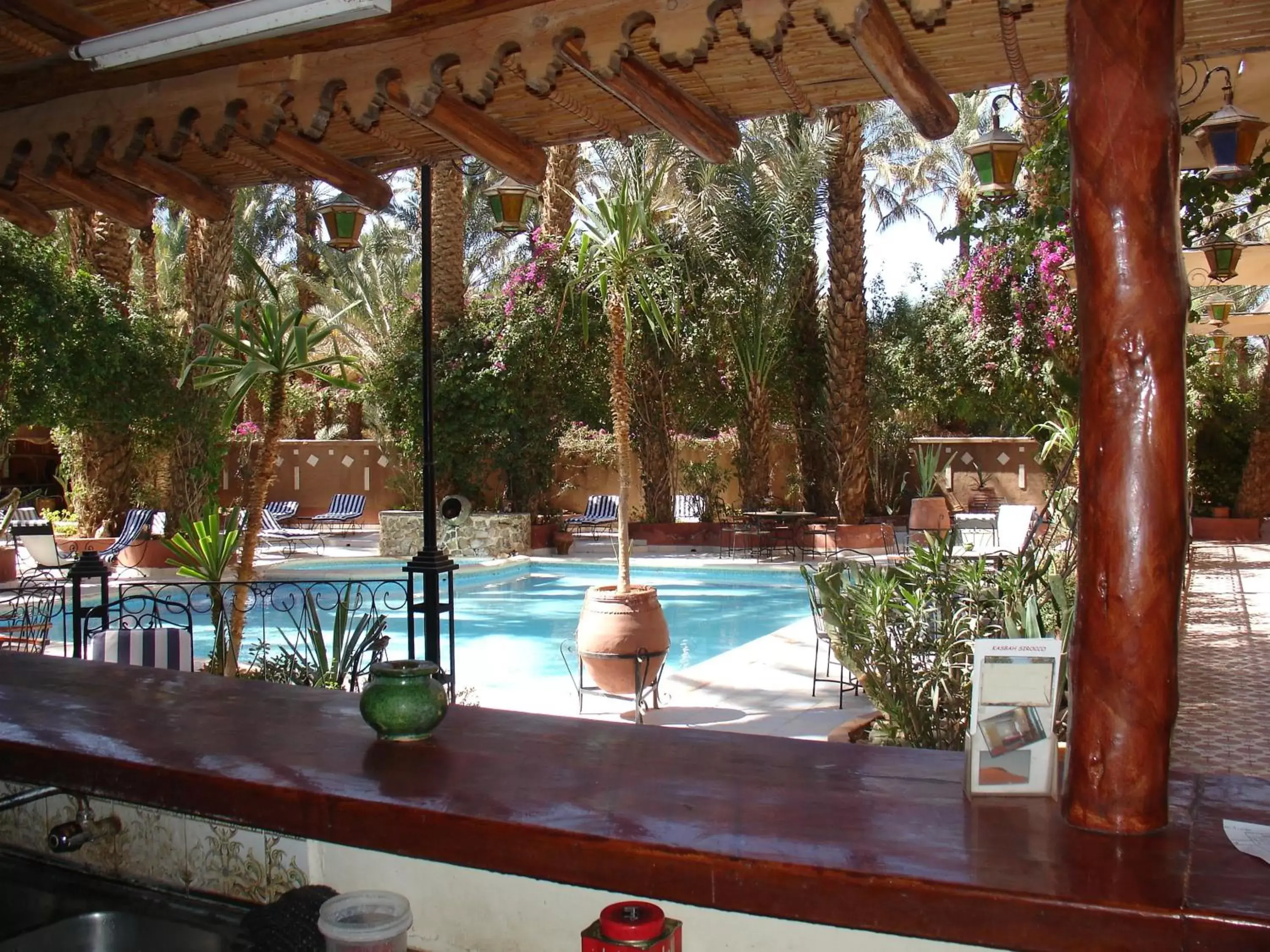 Lounge or bar, Swimming Pool in Kasbah Sirocco