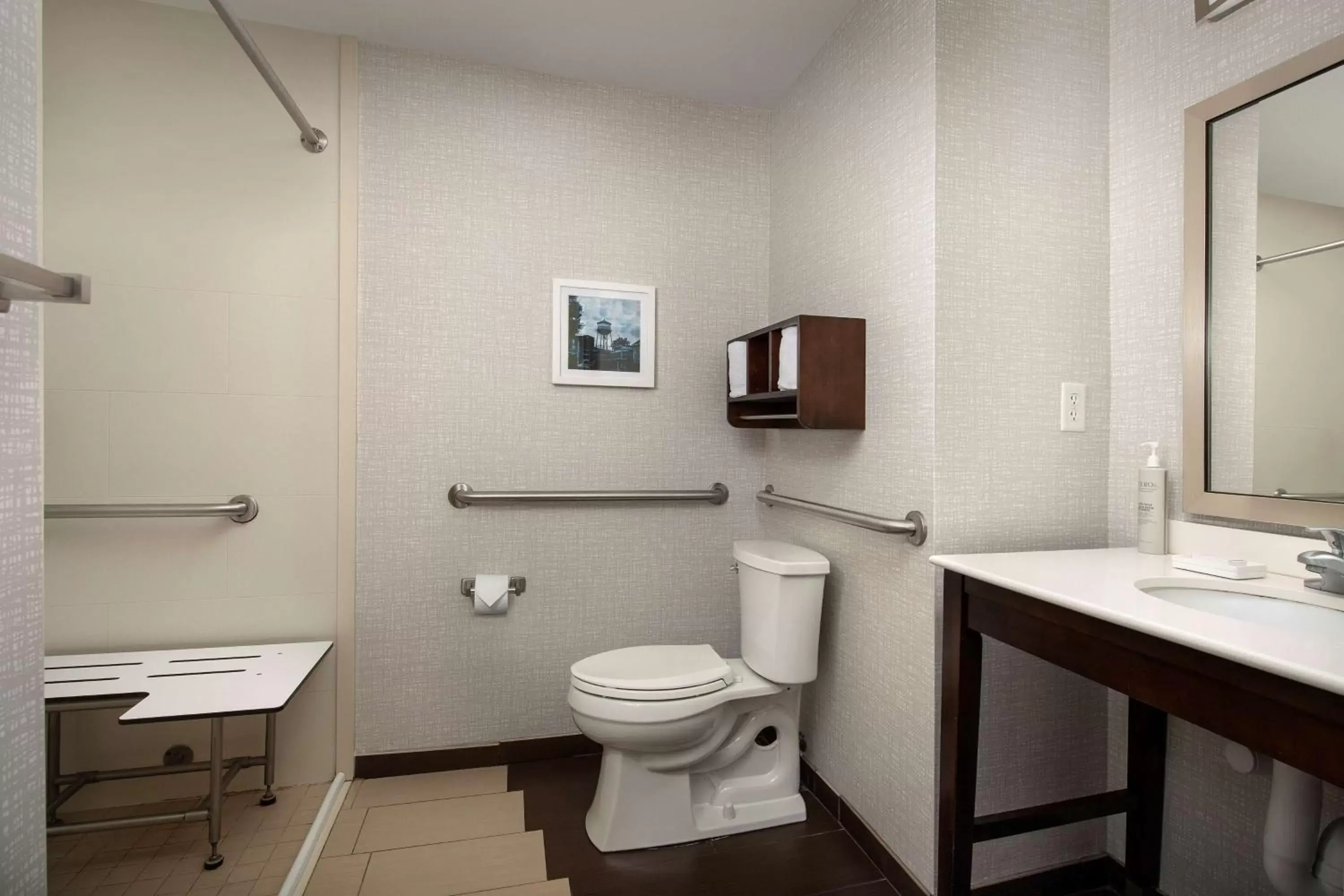 Bathroom in Hampton Inn Knoxville Clinton I-75 Bathroom in Hampton Inn Knoxville Clinton I-75