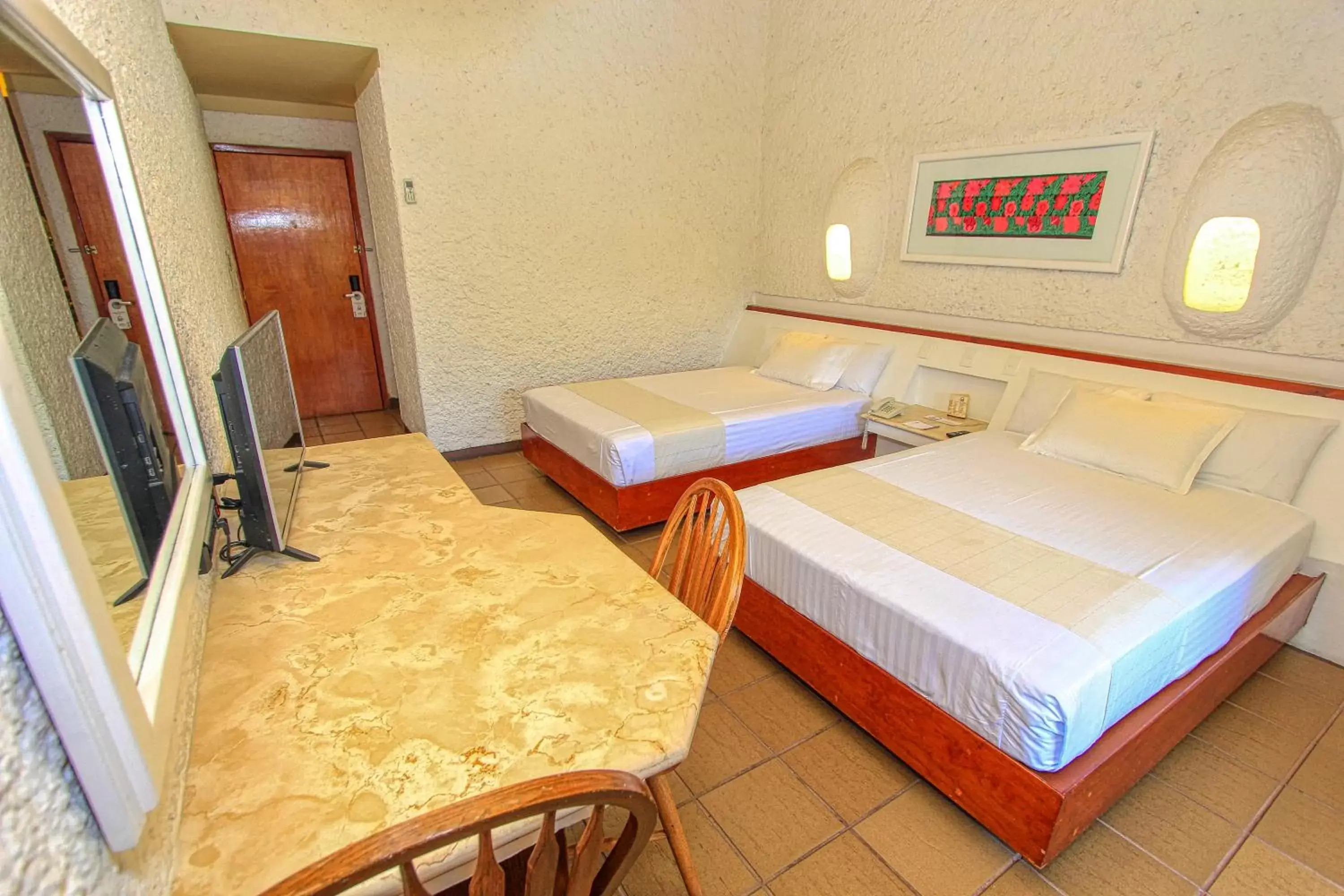 TV and multimedia, Bed in Hotel Ciudad Real Palenque