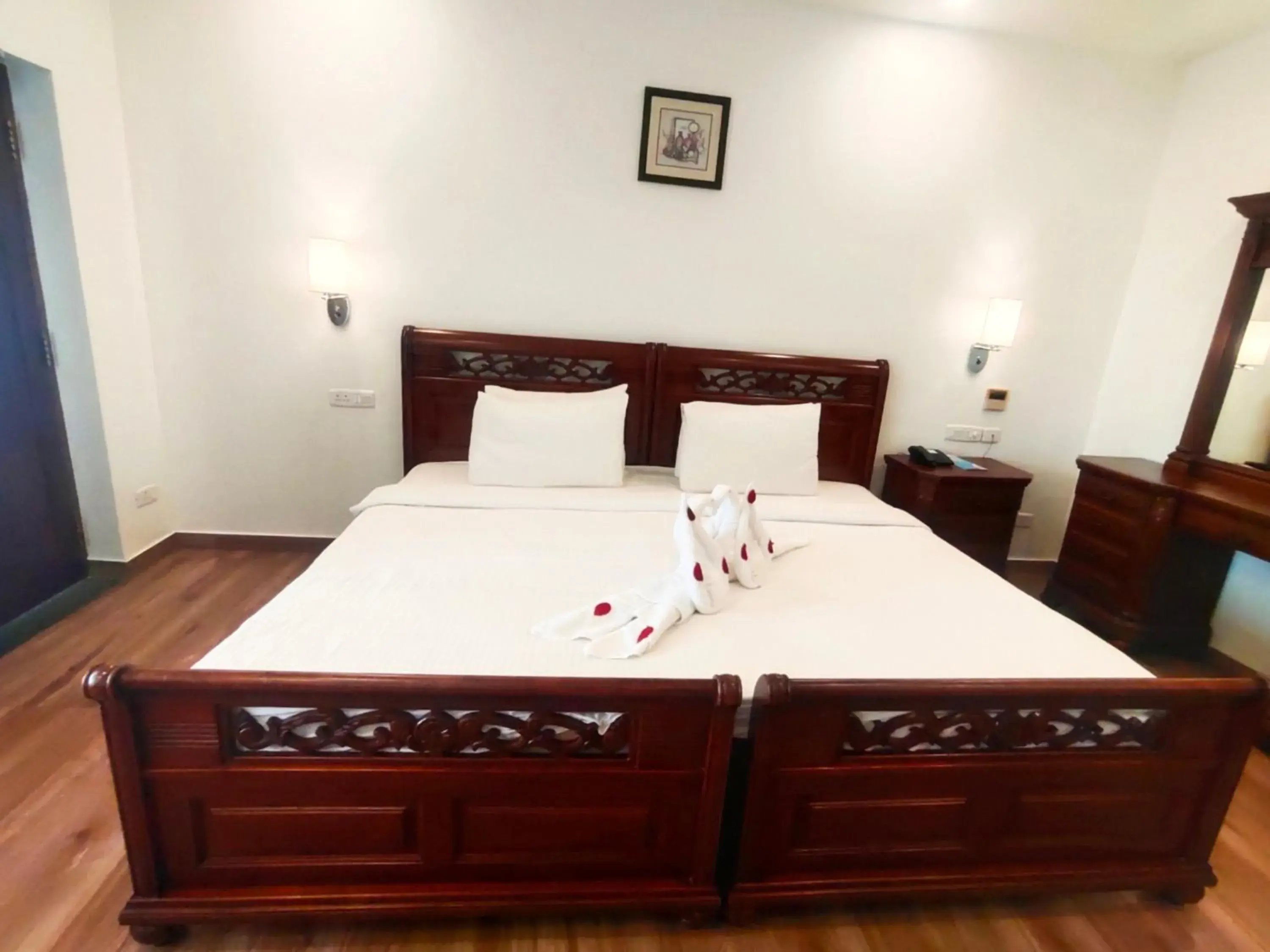 Bedroom, Bed in The Travancore Heritage Beach Resort