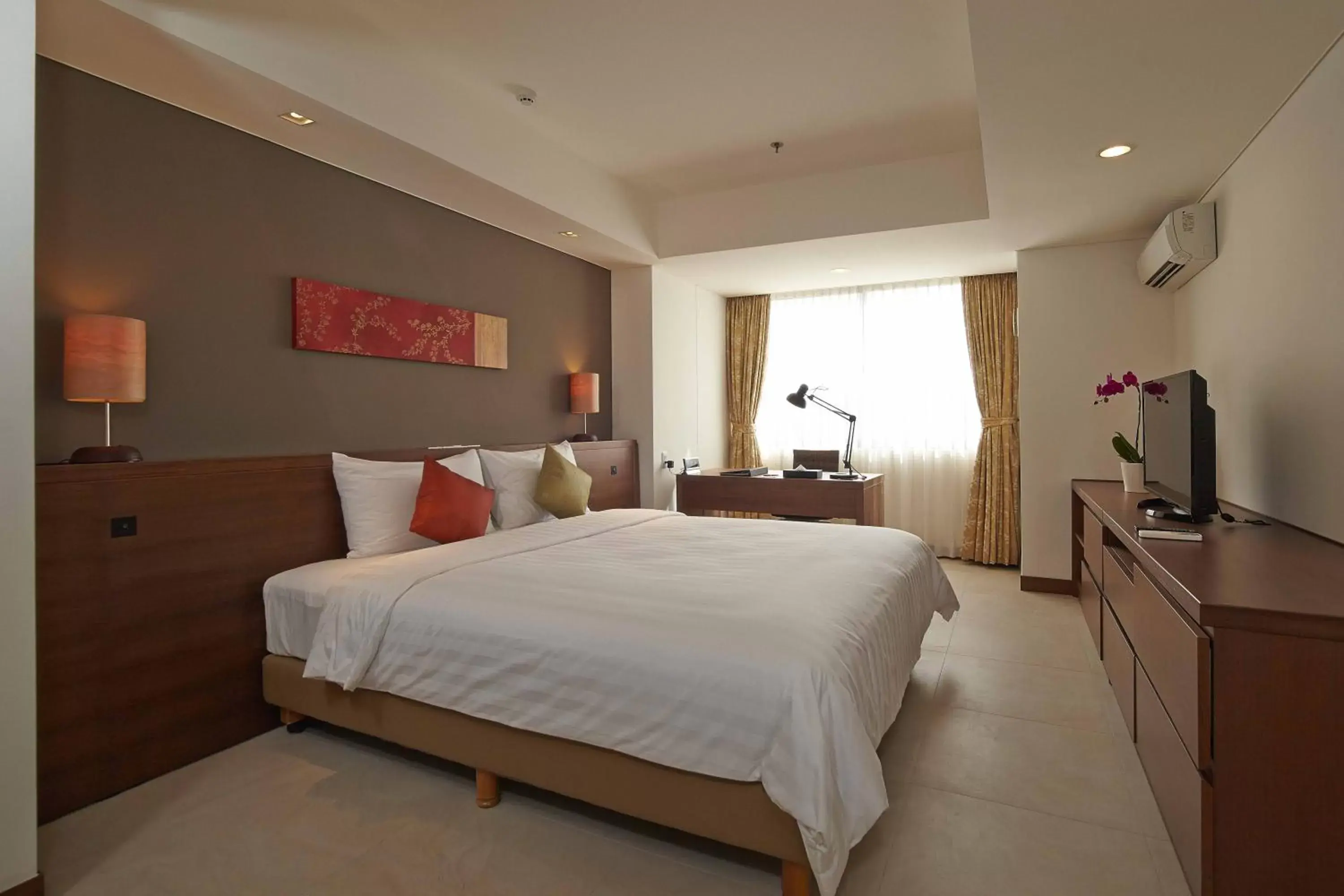 Photo of the whole room, Bed in Axia South Cikarang Service Apartment