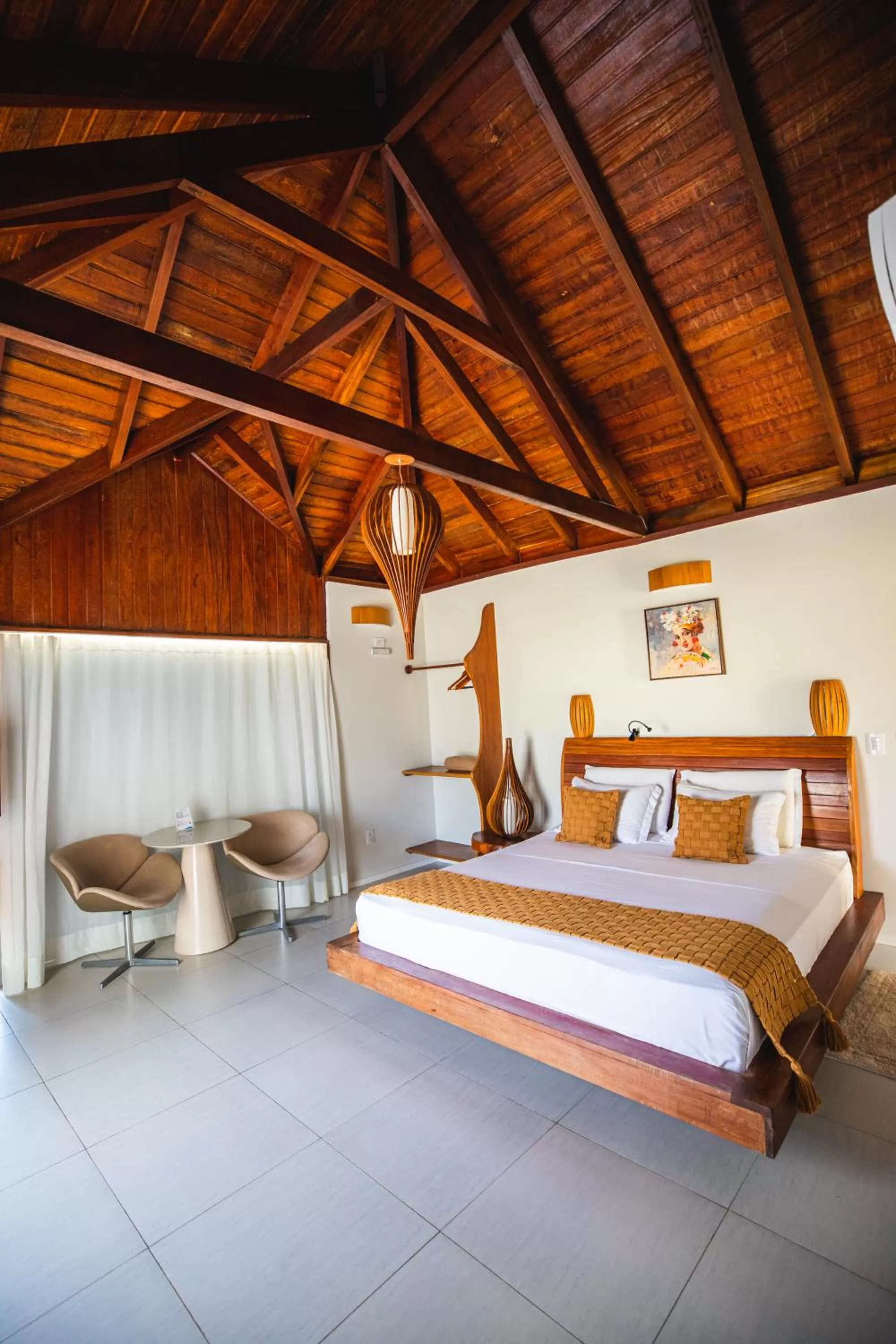 Bed in Pousada Rangai