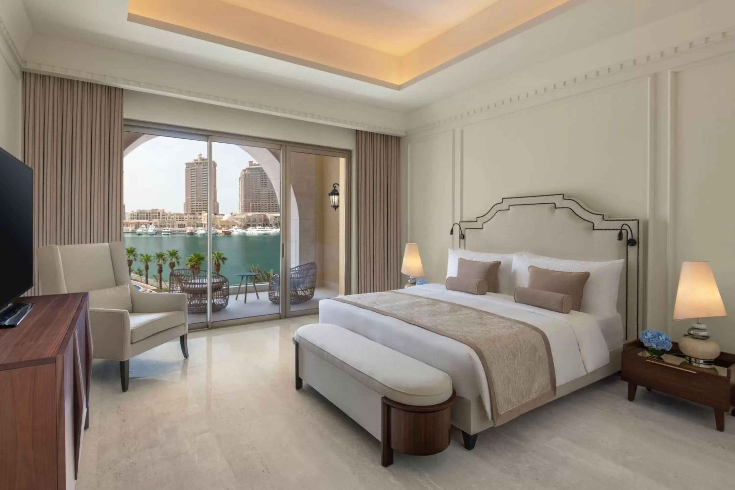 Bedroom in The St Regis Marsa Arabia Island, The Pearl Qatar