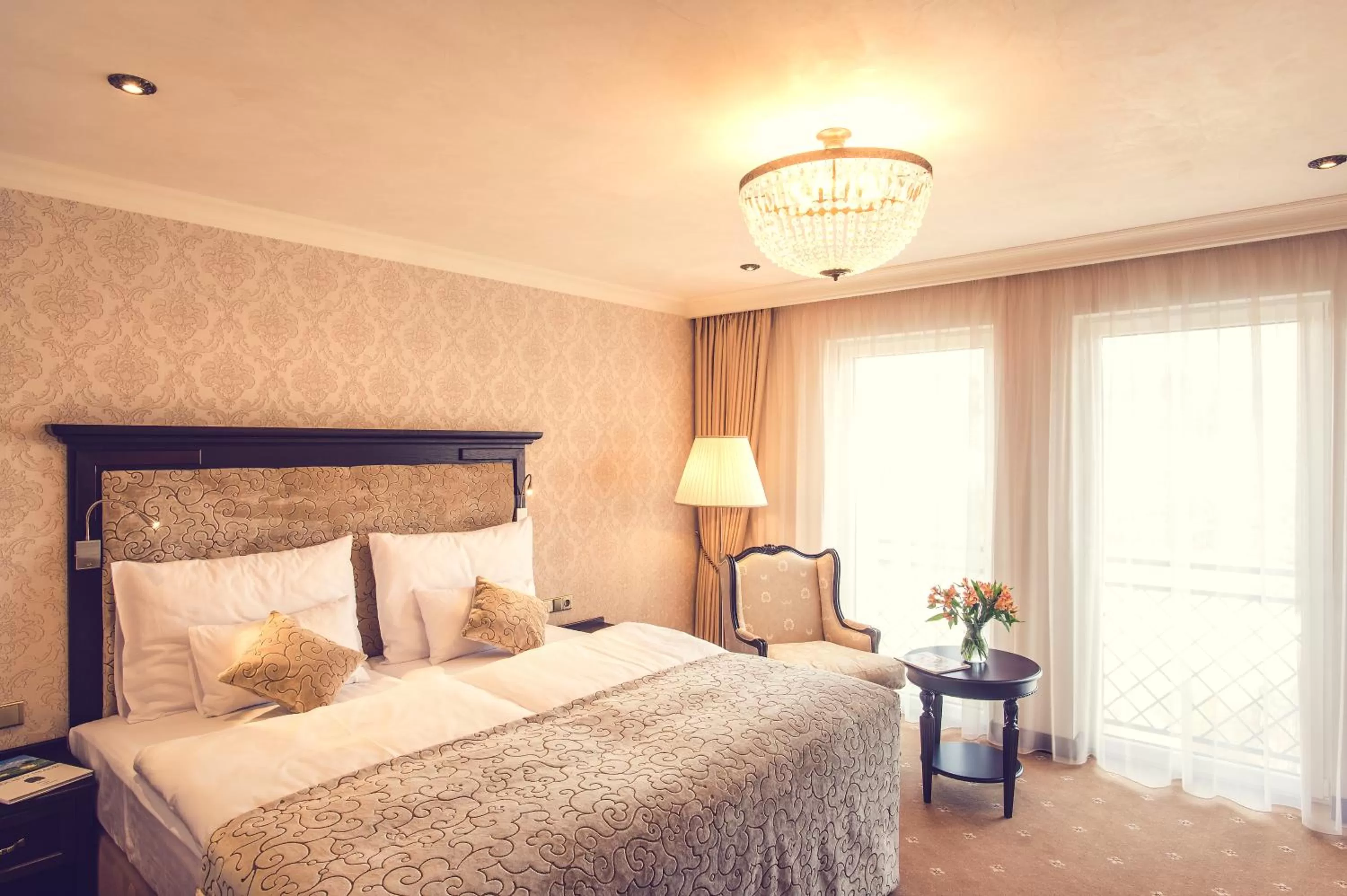 Bed in Hotel Florian Palace